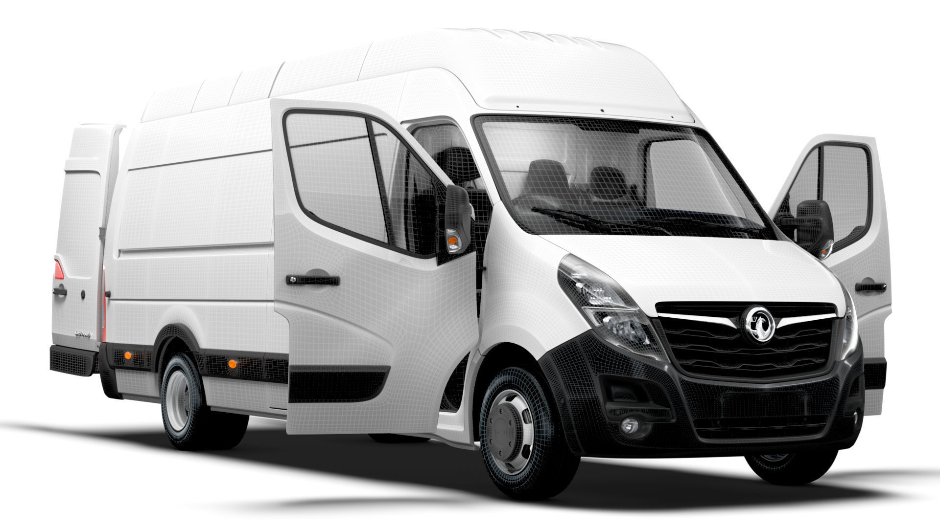 Vauxhall Movano Van L4H3 HQInterior 2021 3D model_16