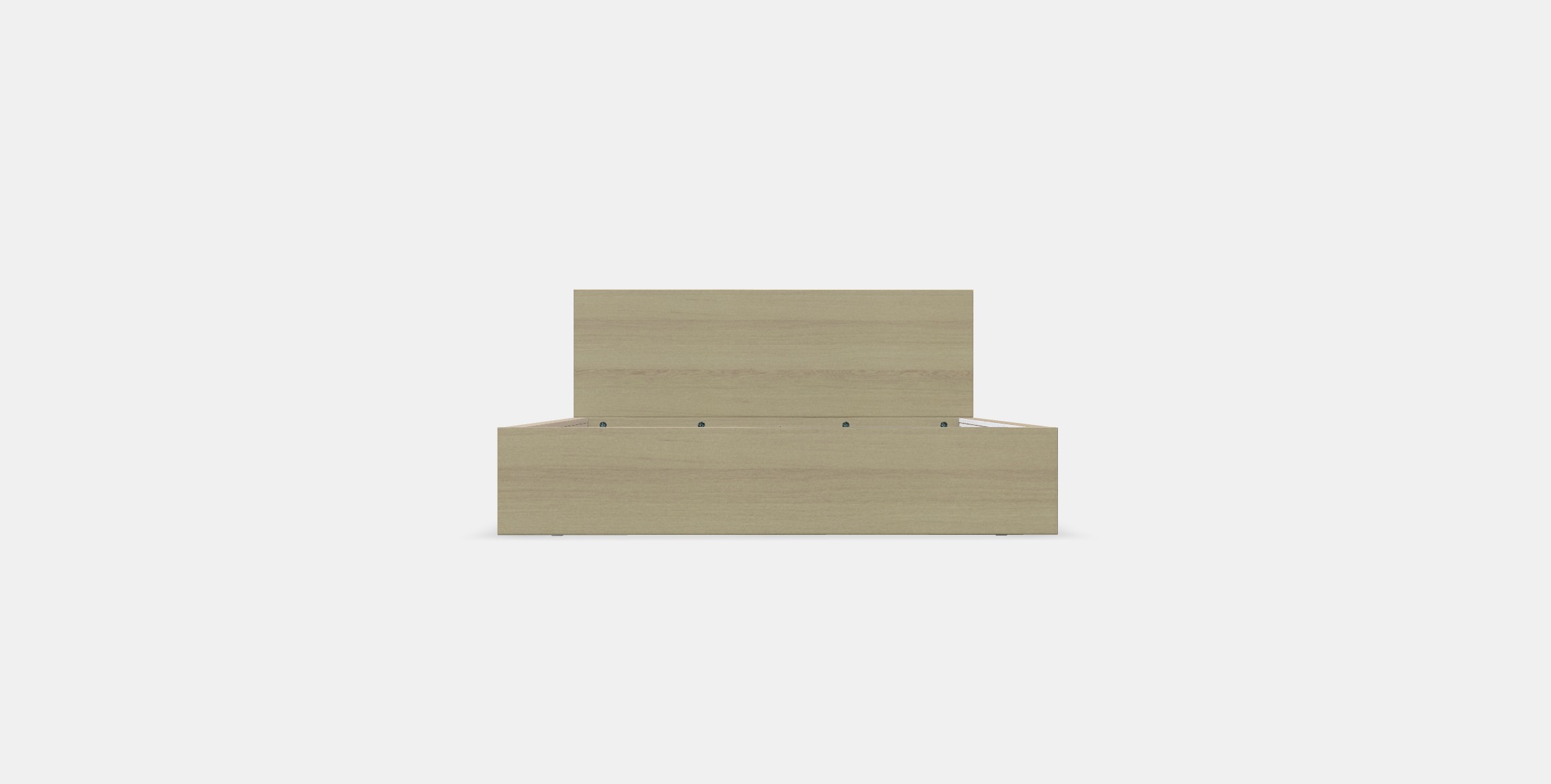 MALM Bed frame high 23 Low-poly 3D model_10