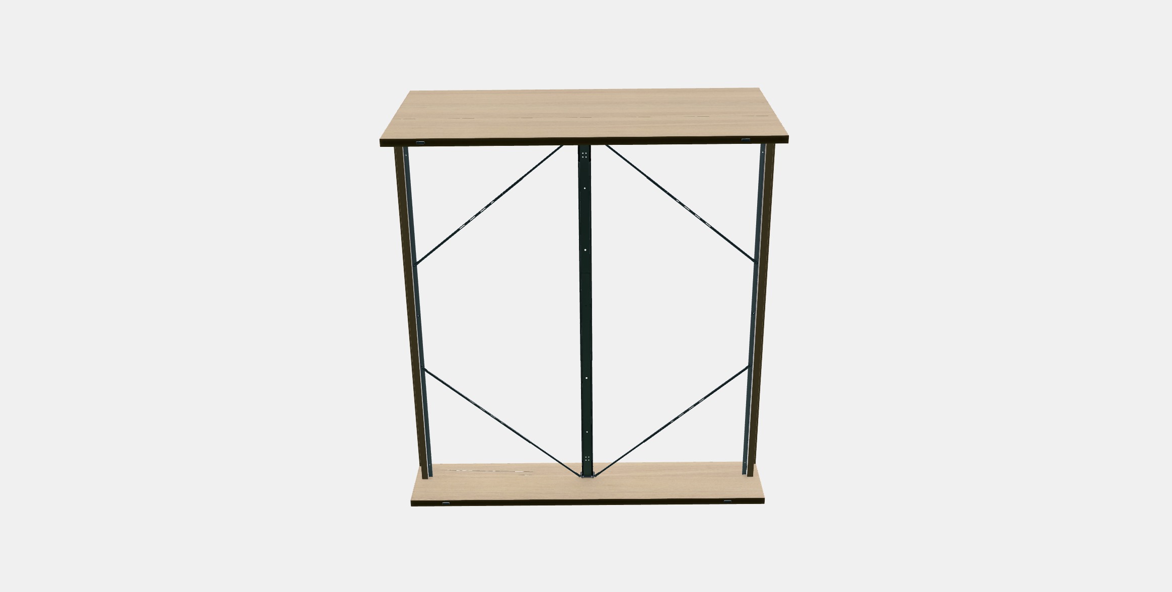 MALM Bed frame high 23 Low-poly 3D model_6