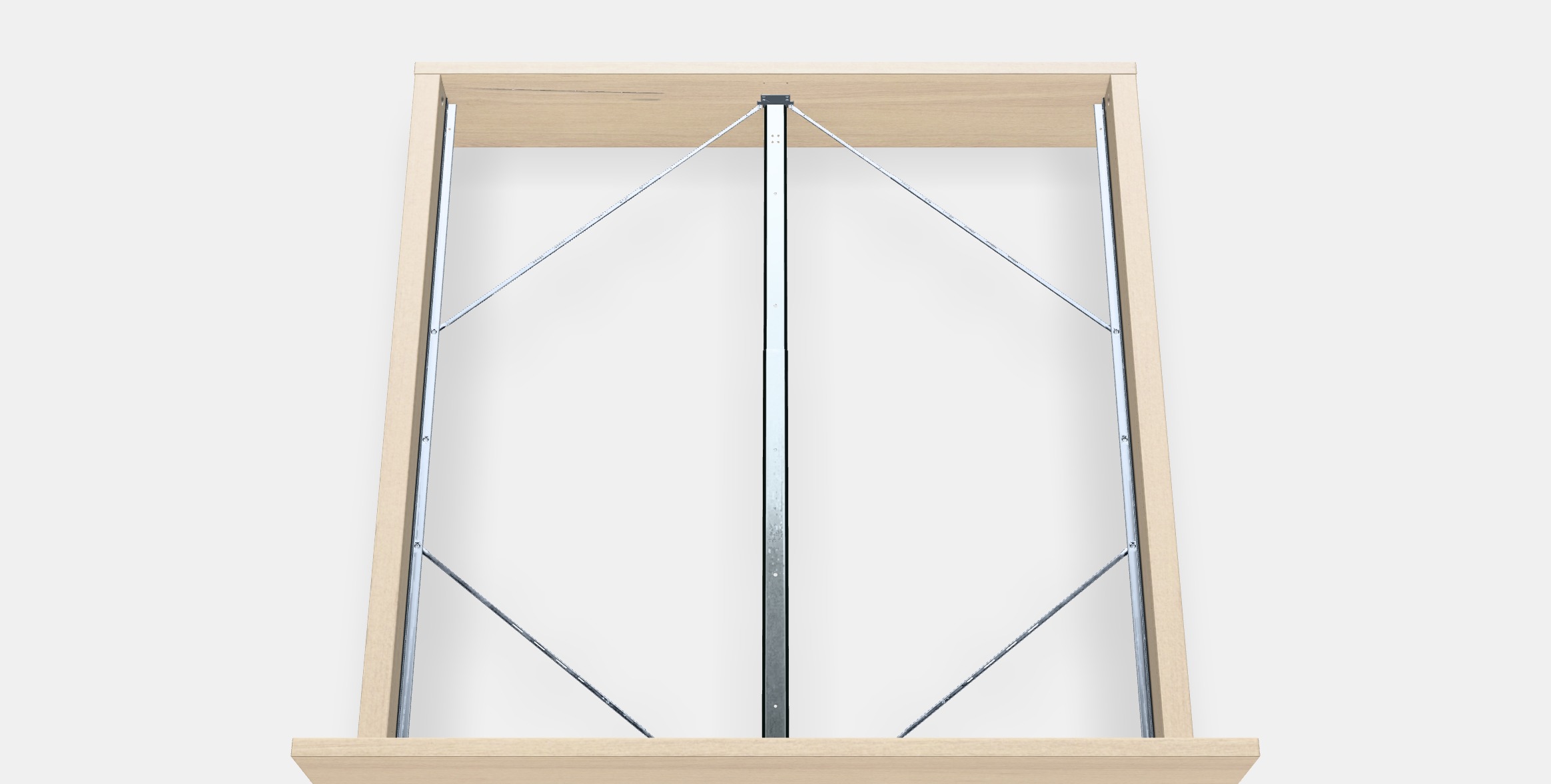 MALM Bed frame high 23 Low-poly 3D model_2