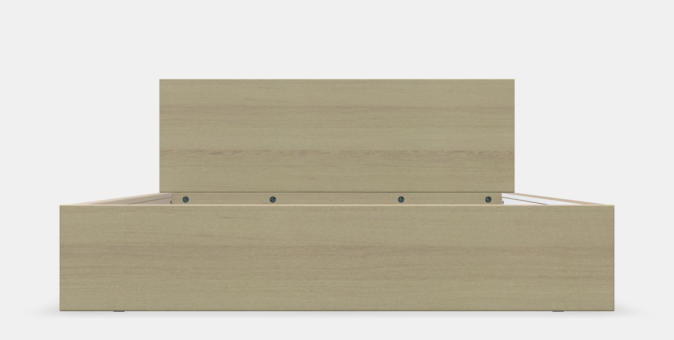 MALM Bed frame high 23 Low-poly 3D model_11