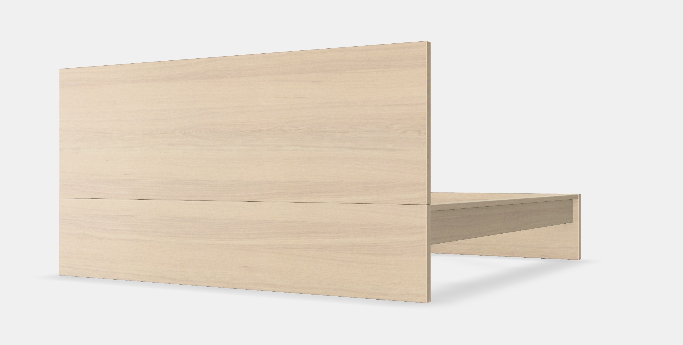 MALM Bed frame high 23 Low-poly 3D model_5