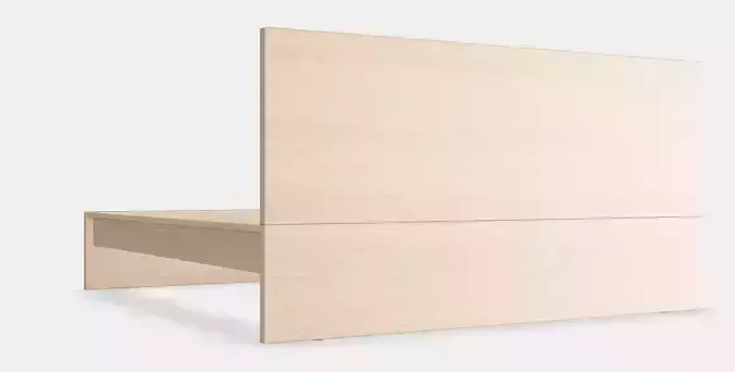 MALM Bed frame high 23 Low-poly 3D model