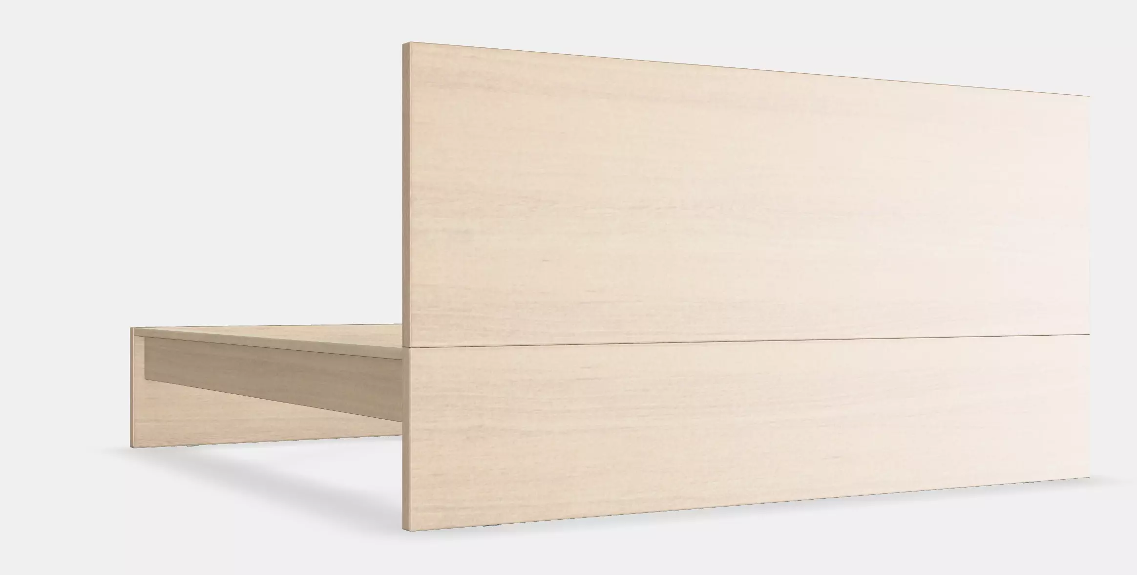 MALM Bed frame high 23 Low-poly 3D model_0