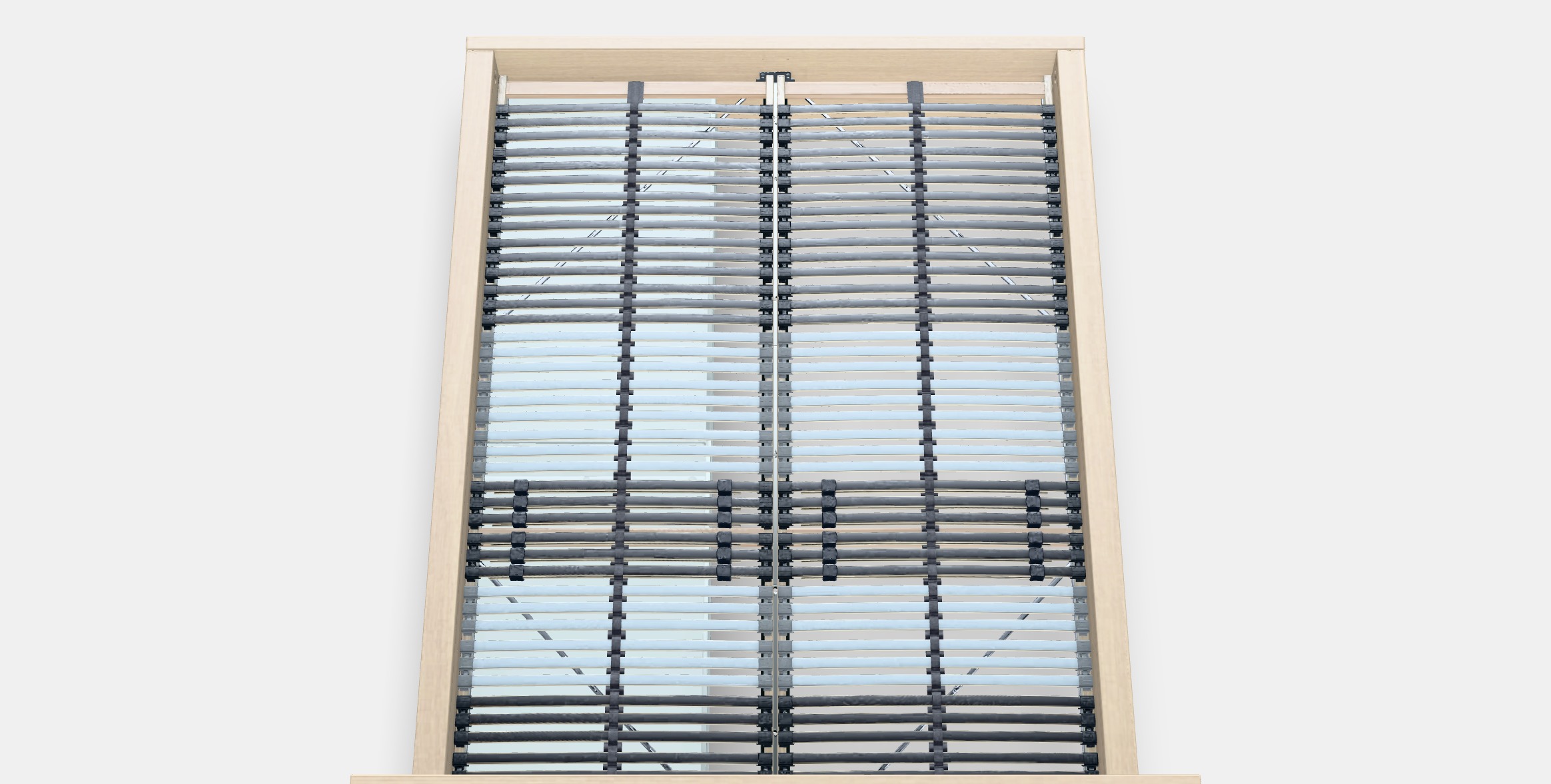 MALM Bed frame high w 4 storage boxes 4 Low-poly 3D model_6