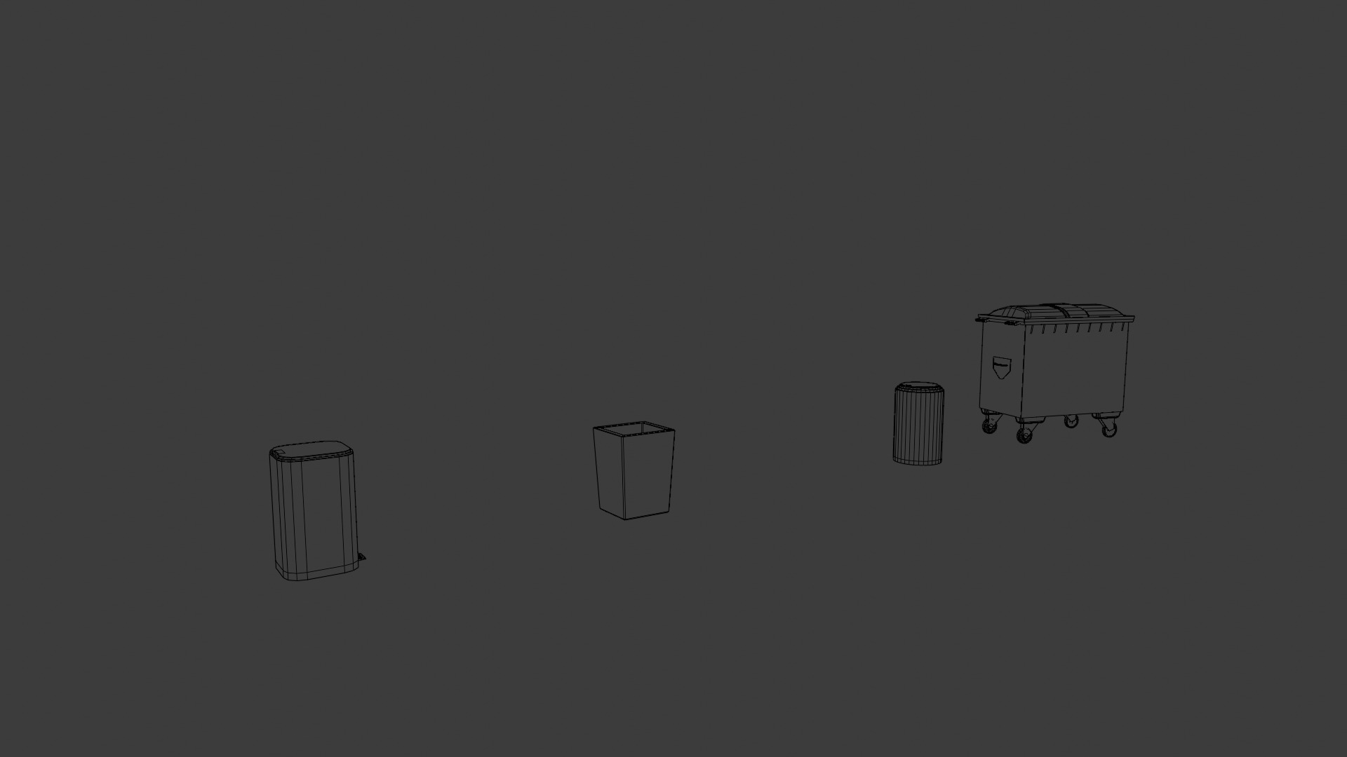 Free 3d low poly bin Free low-poly 3D model_35