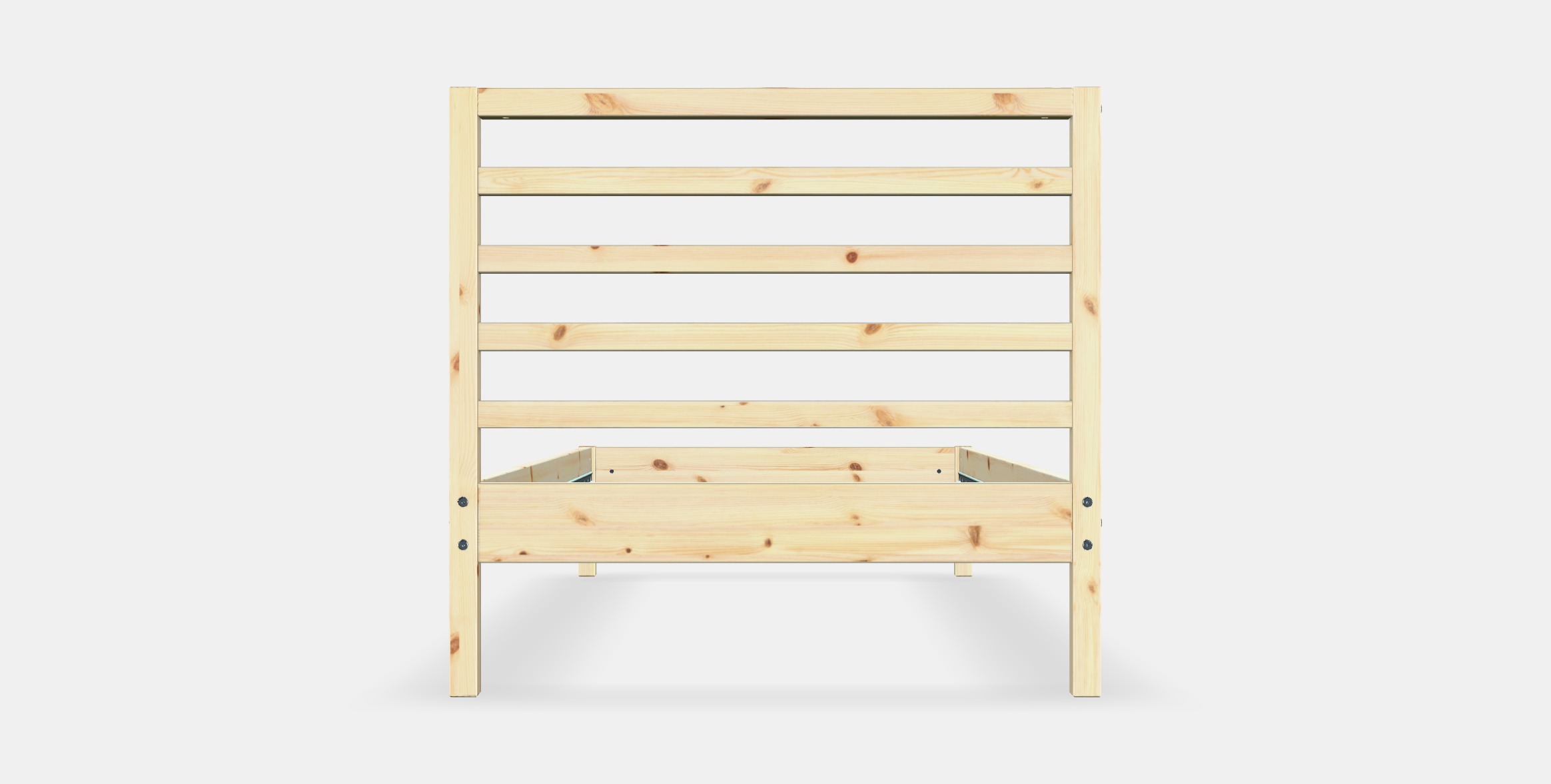 TARVA Bed frame 1 Low-poly 3D model_15