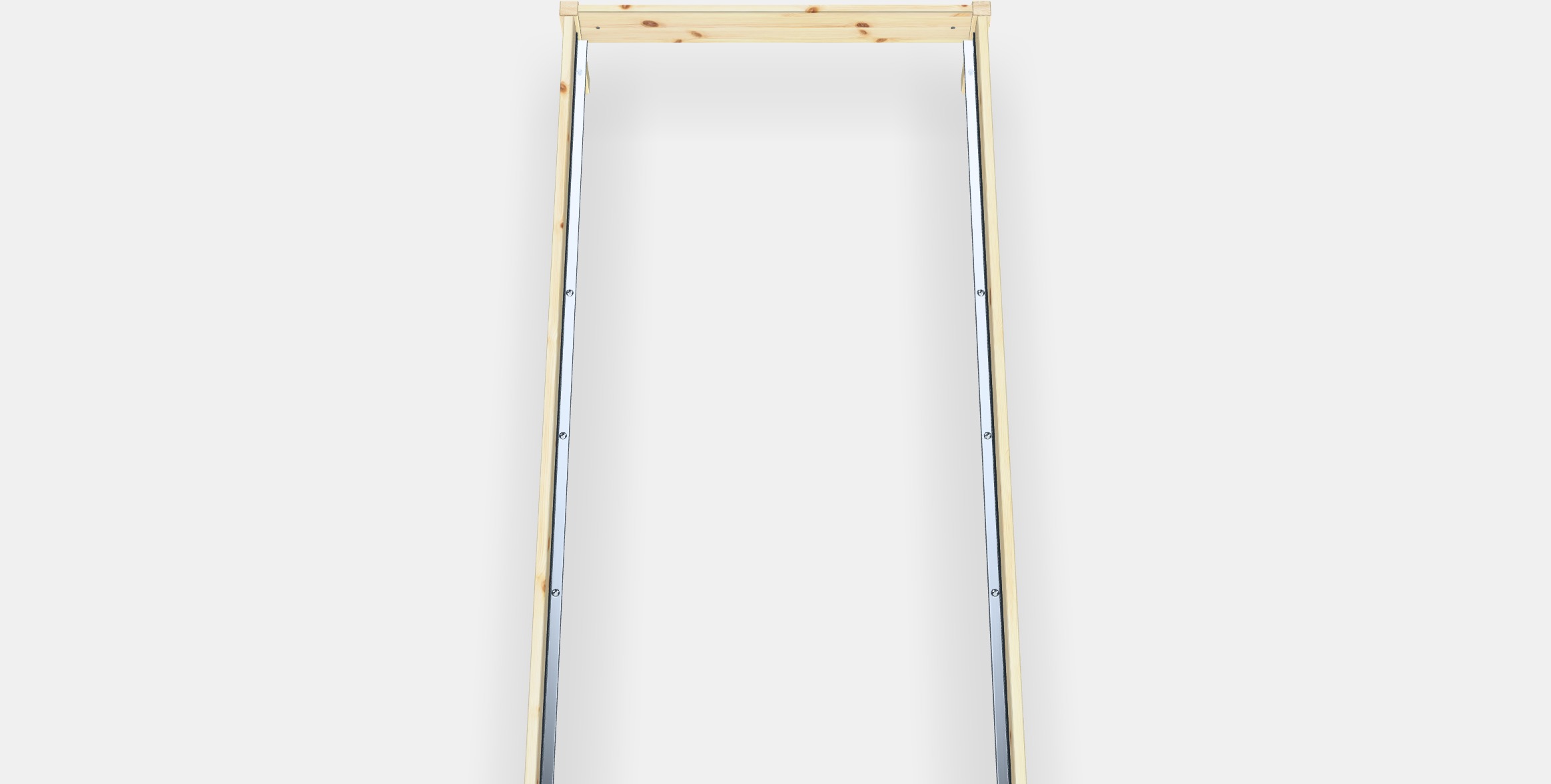 TARVA Bed frame 1 Low-poly 3D model_5