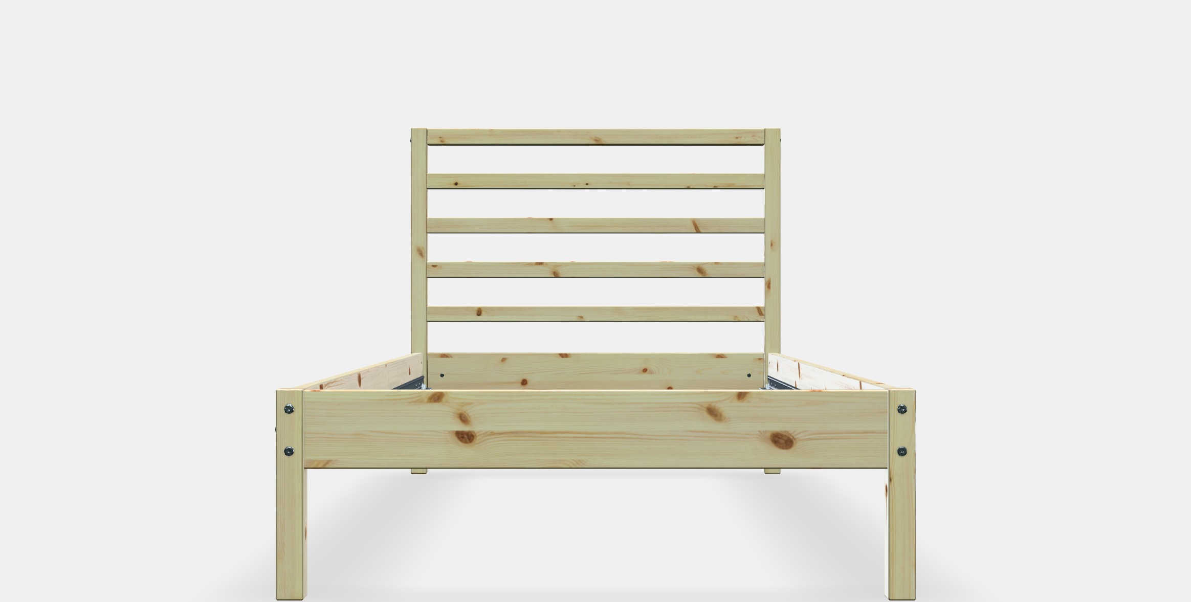 TARVA Bed frame 1 Low-poly 3D model_11