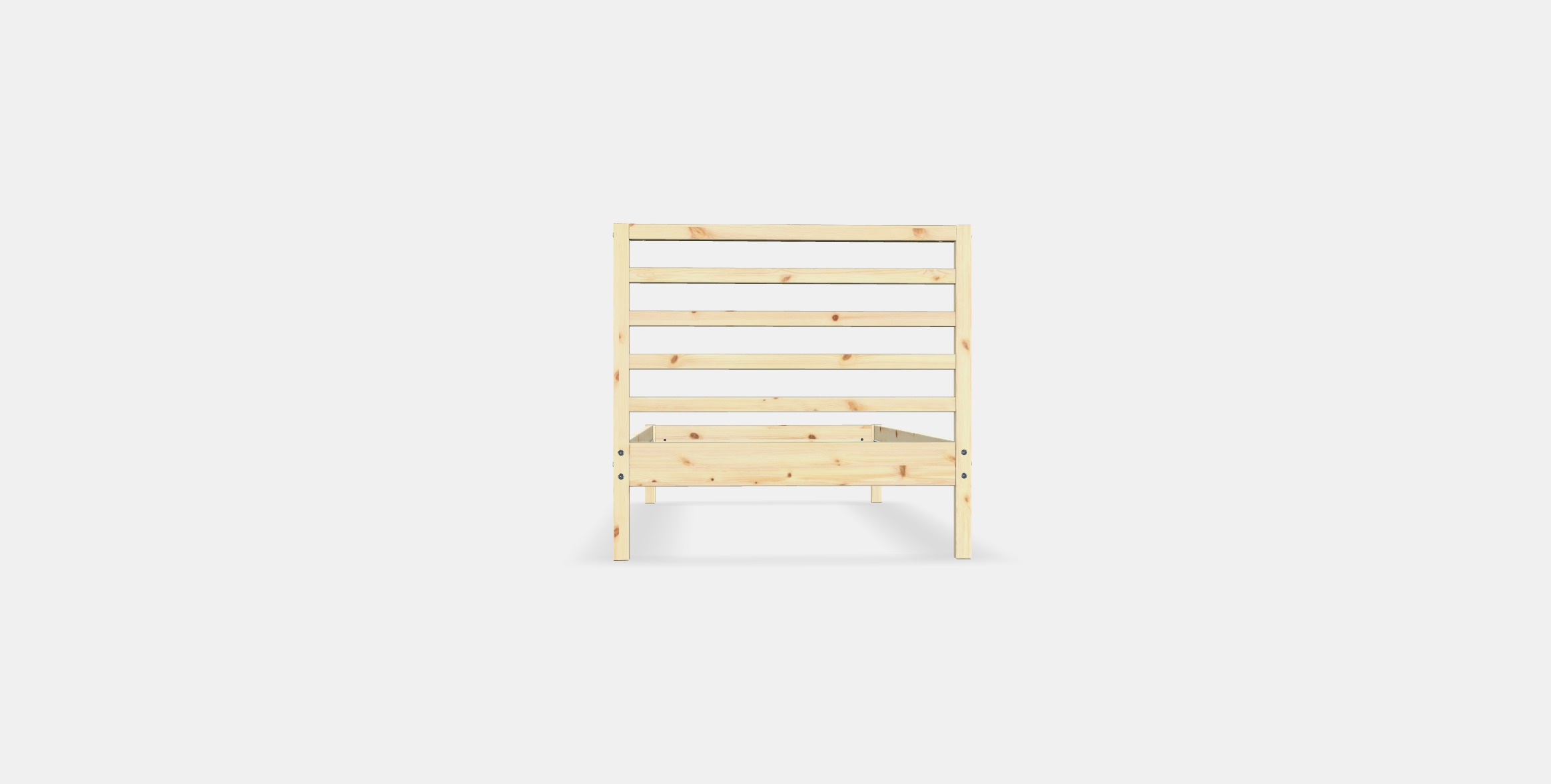 TARVA Bed frame 1 Low-poly 3D model_14