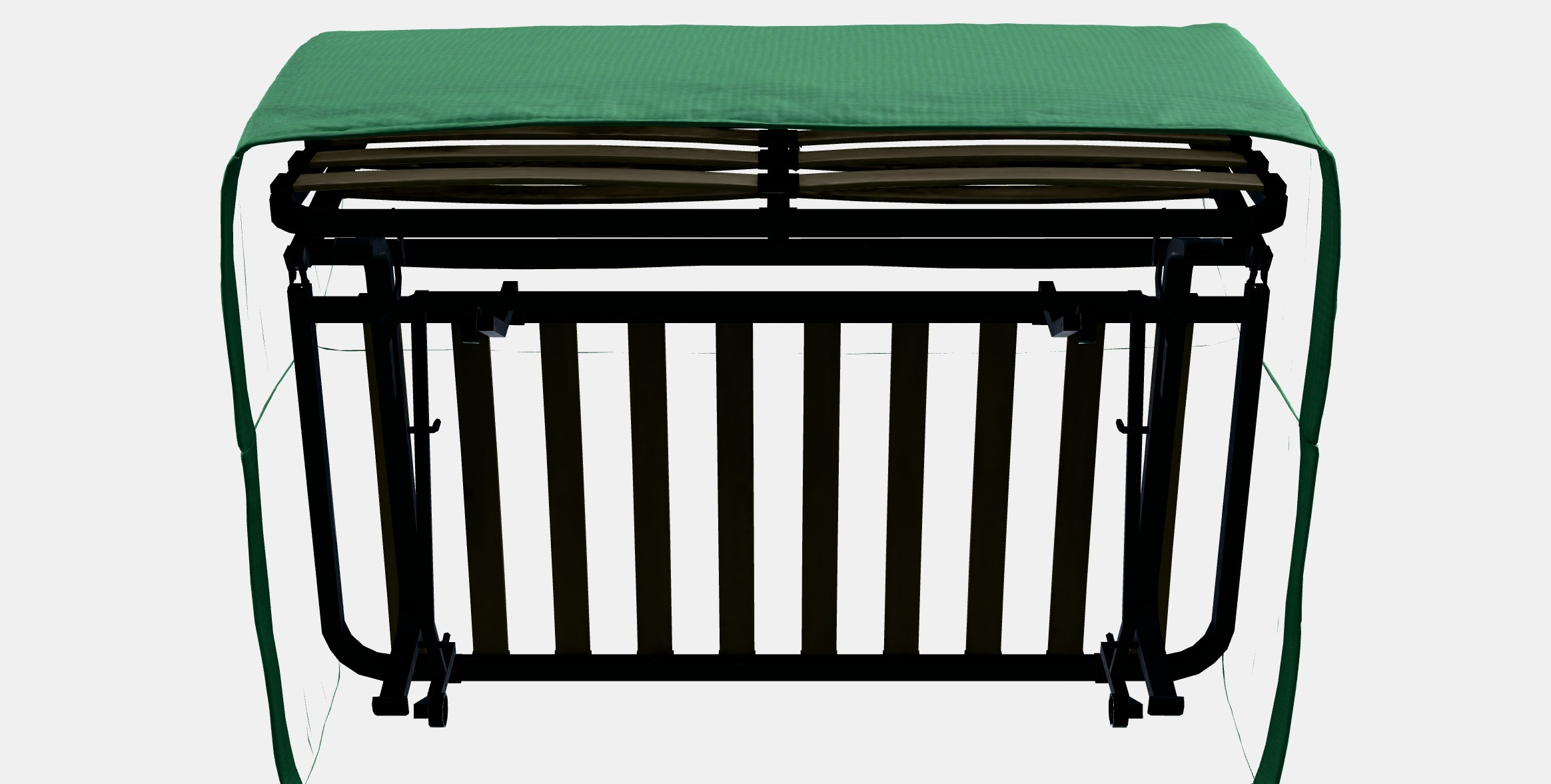 LYCKSELE MURBO 2-seat sofa-bed Low-poly 3D model_10