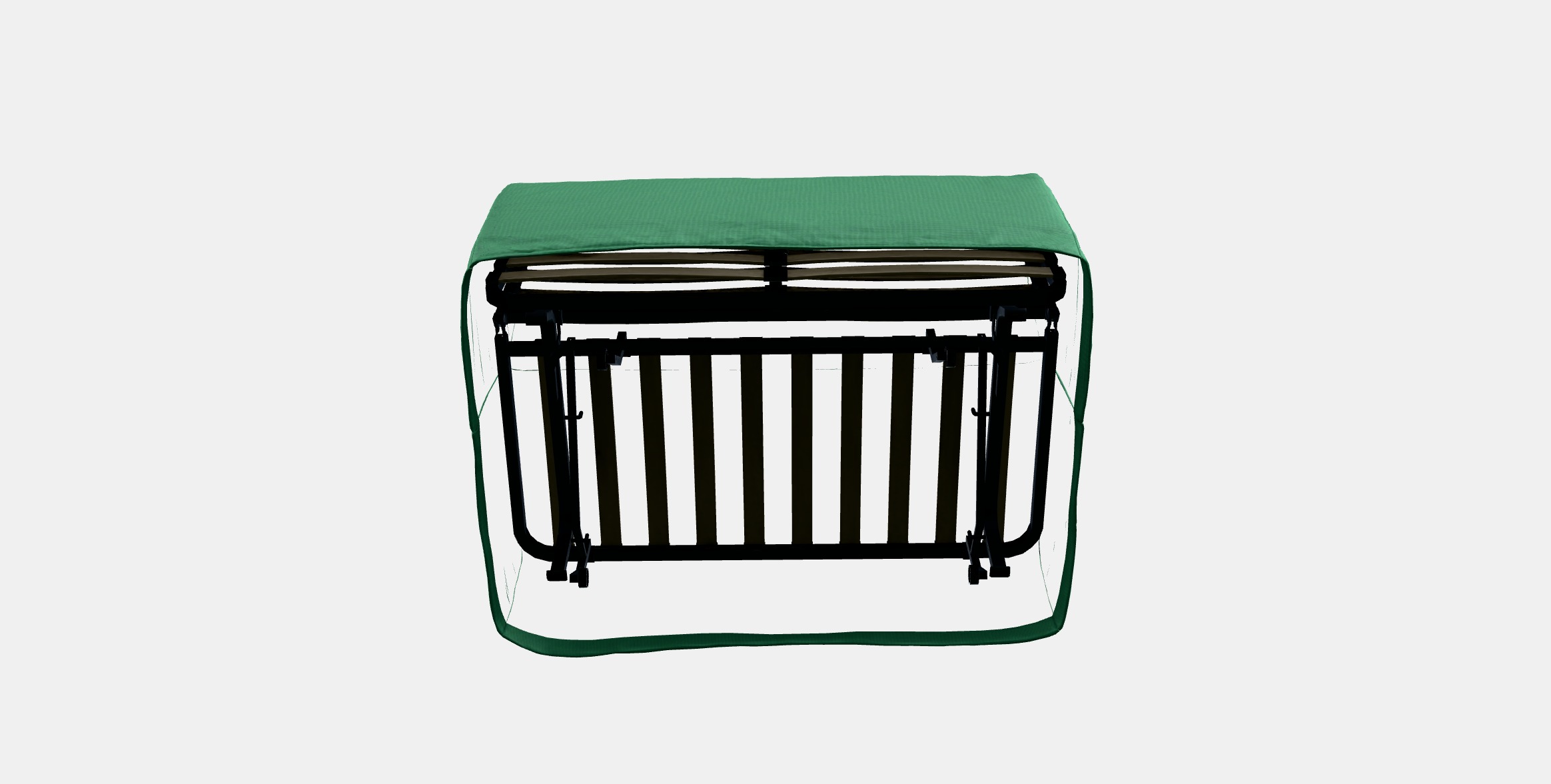 LYCKSELE MURBO 2-seat sofa-bed Low-poly 3D model_3