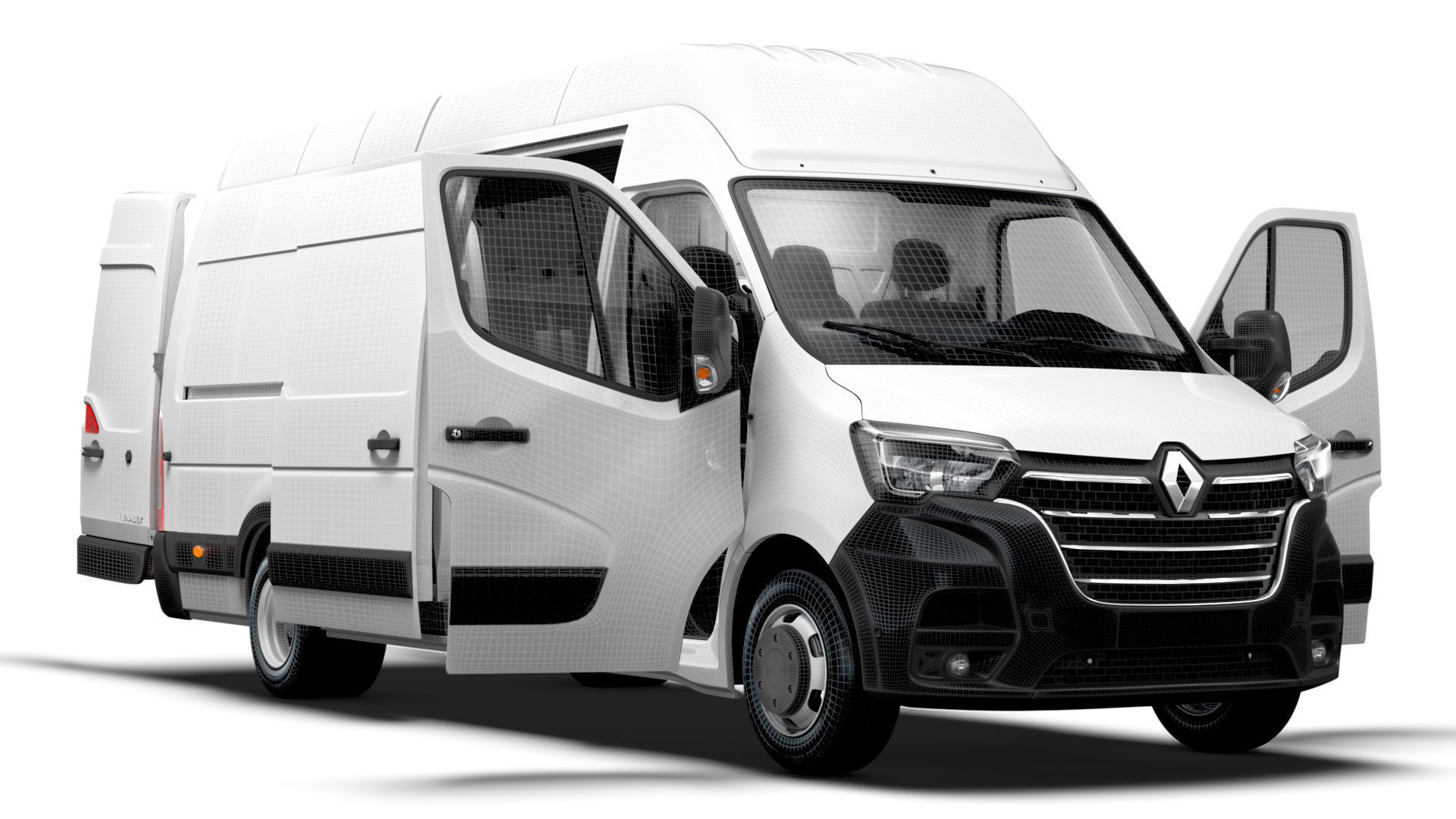 Renault Master Van L4H3 HQInterior 2023 3D model_14