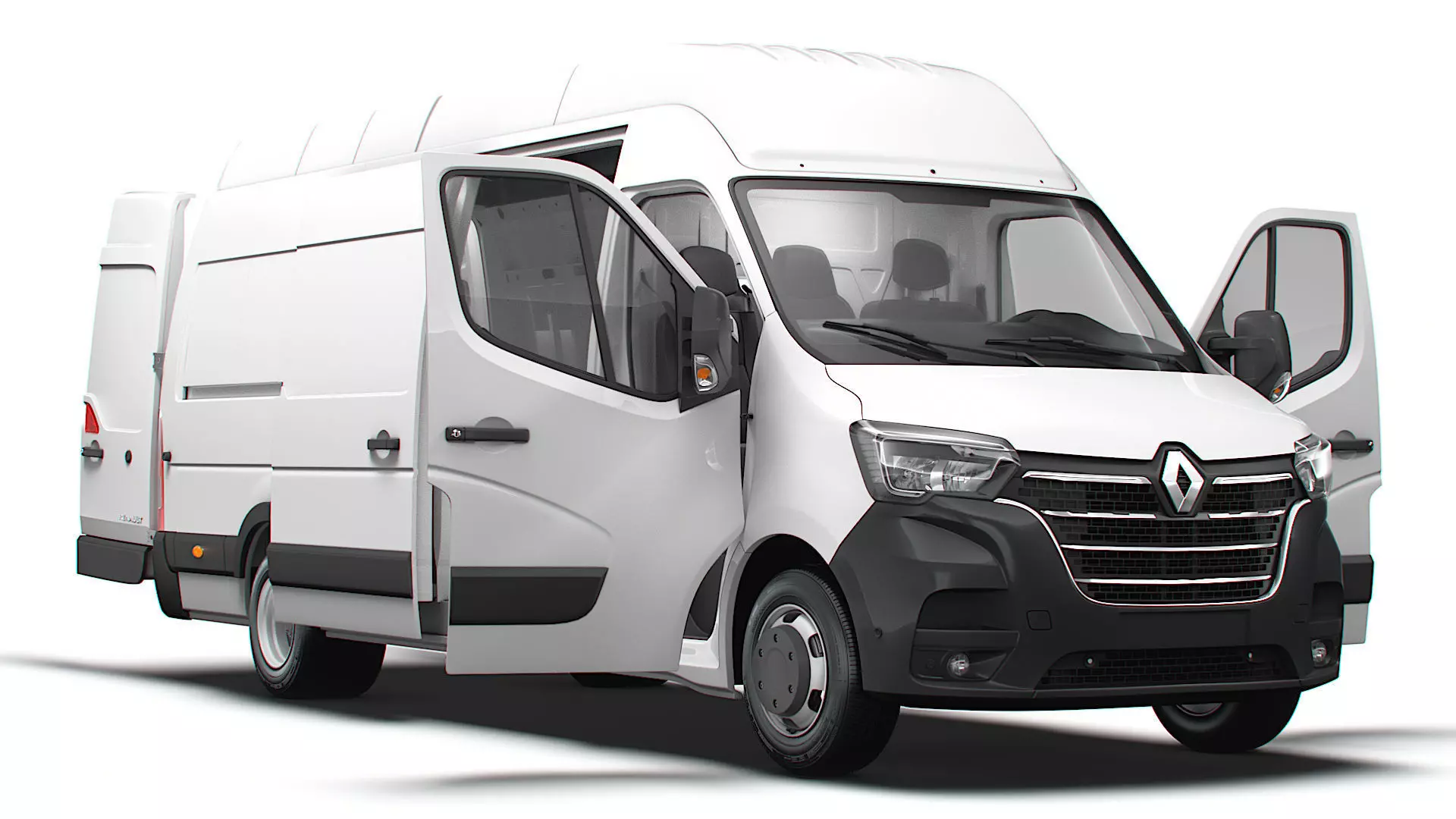 Renault Master Van L4H3 HQInterior 2023 3D model_0