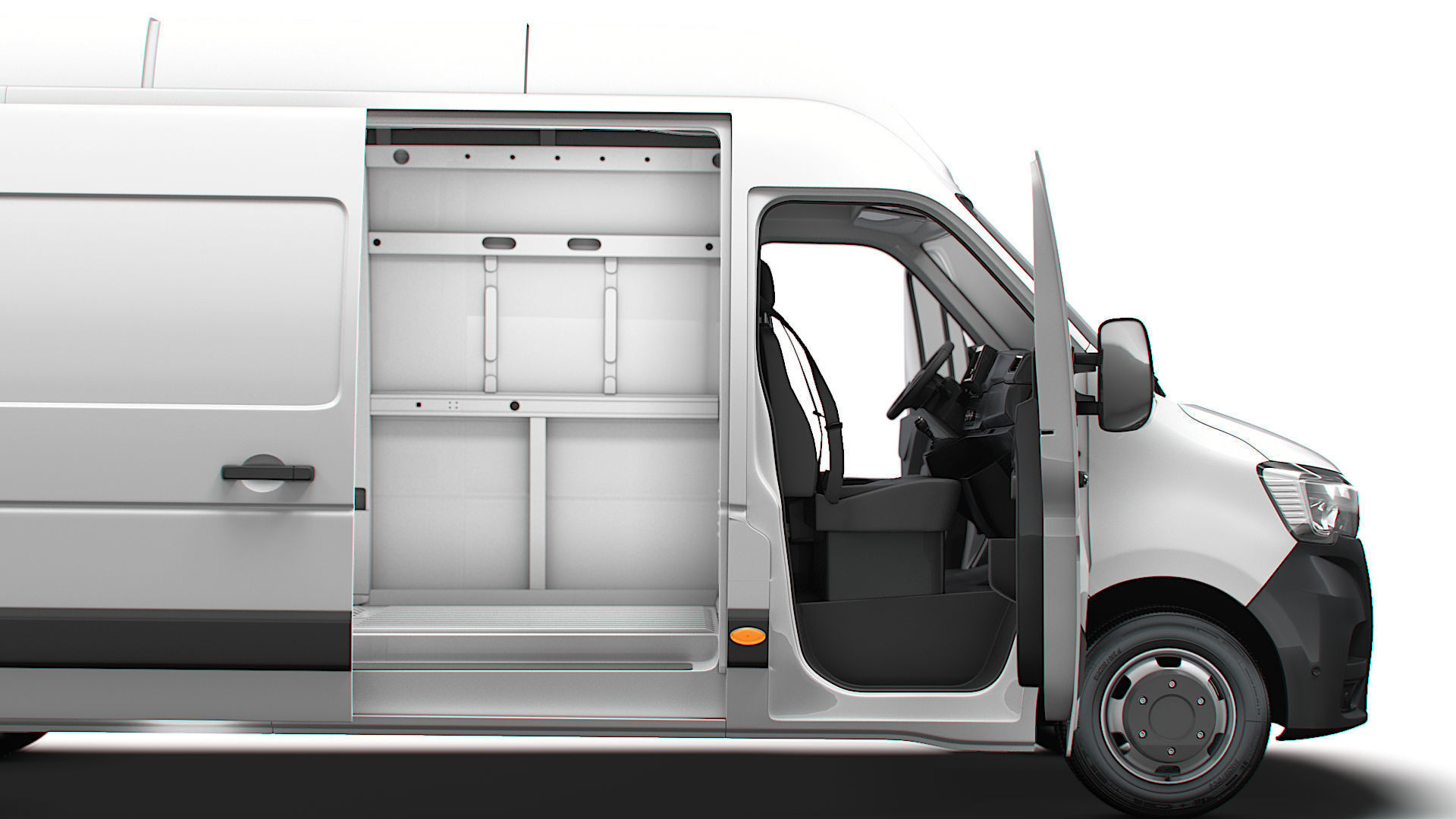 Renault Master Van L4H3 HQInterior 2023 3D model_1