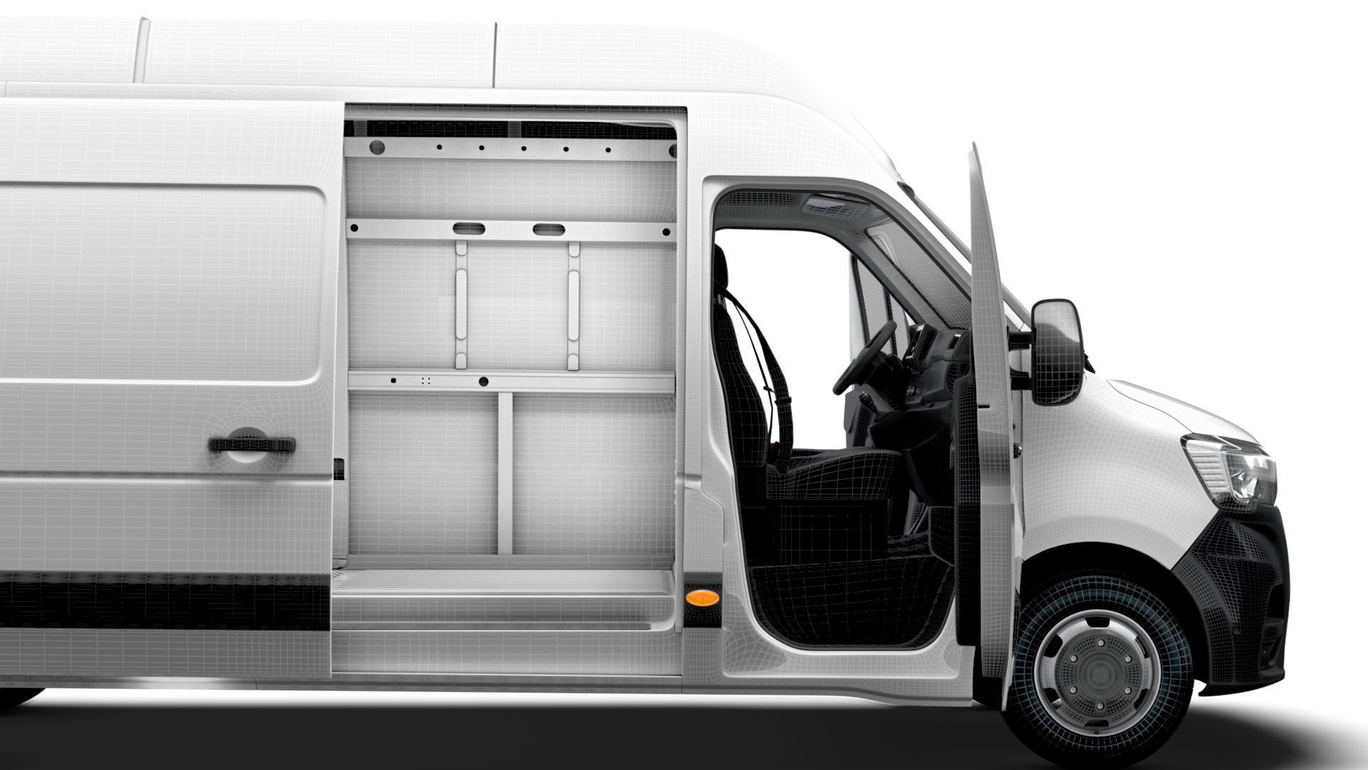 Renault Master Van L4H3 HQInterior 2023 3D model_15