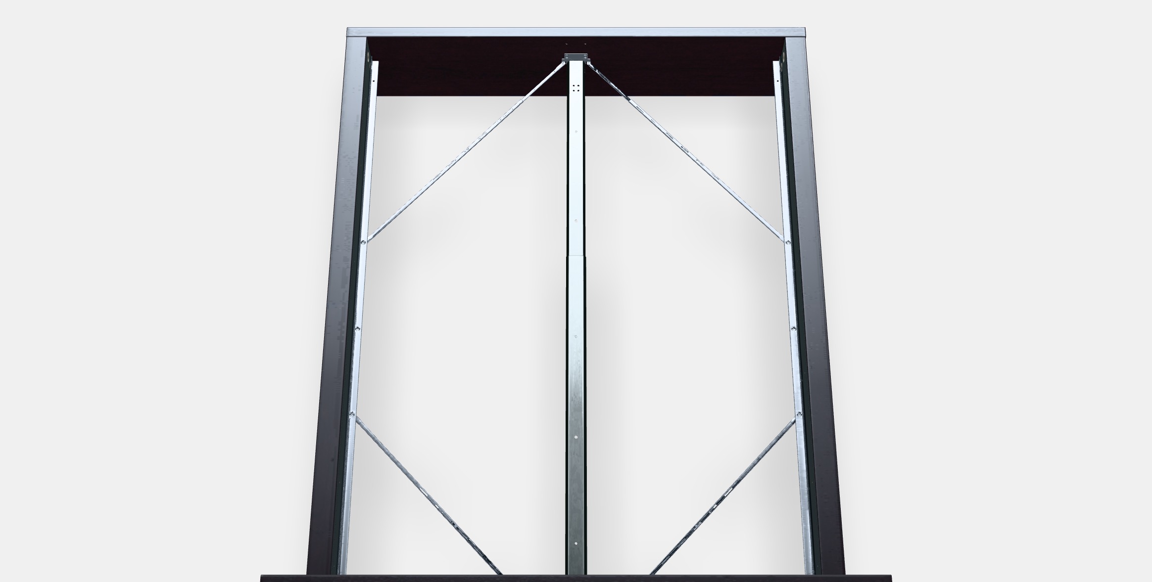 MALM Bed frame high 25 Low-poly 3D model_6