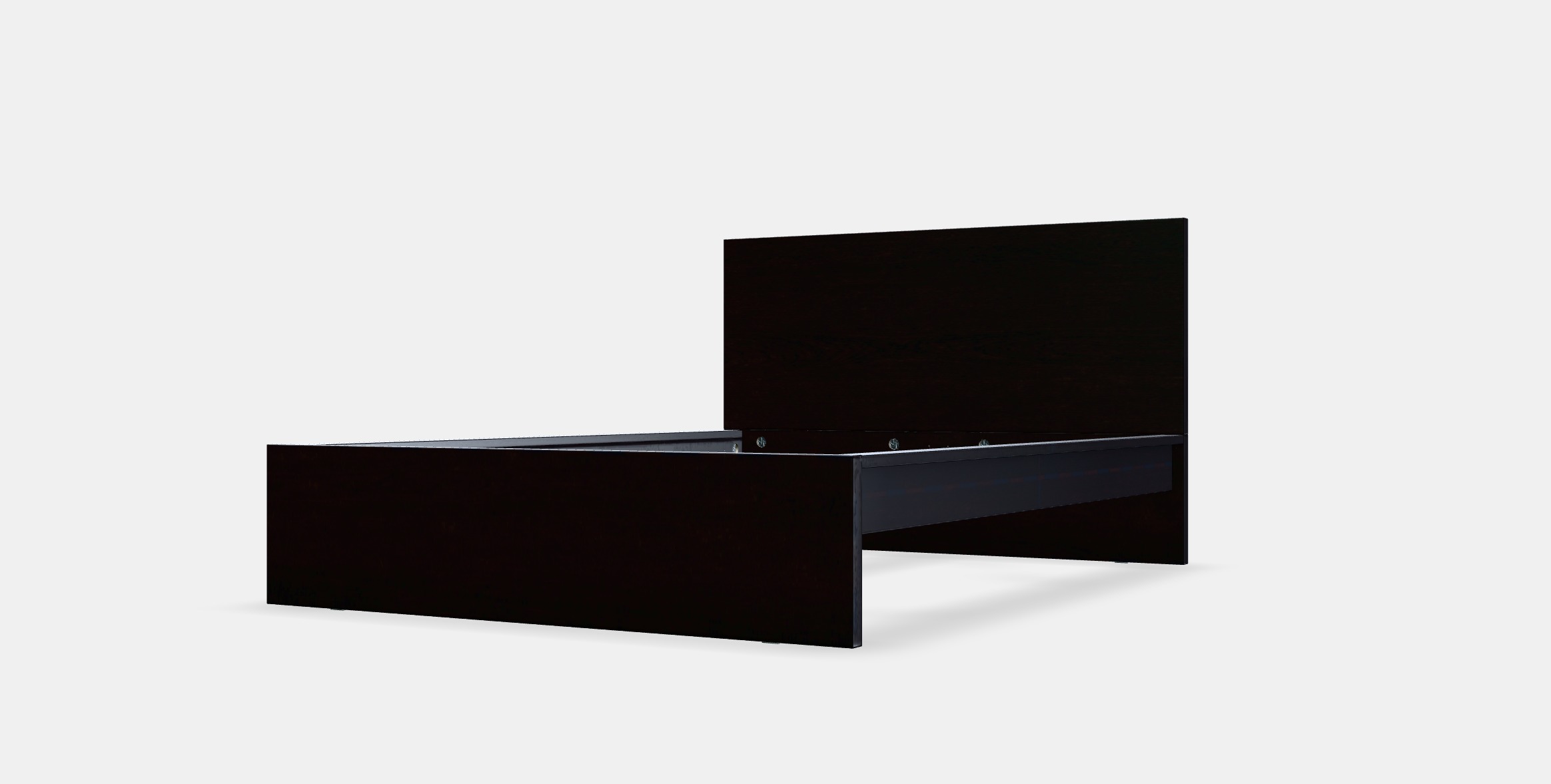 MALM Bed frame high 25 Low-poly 3D model_13