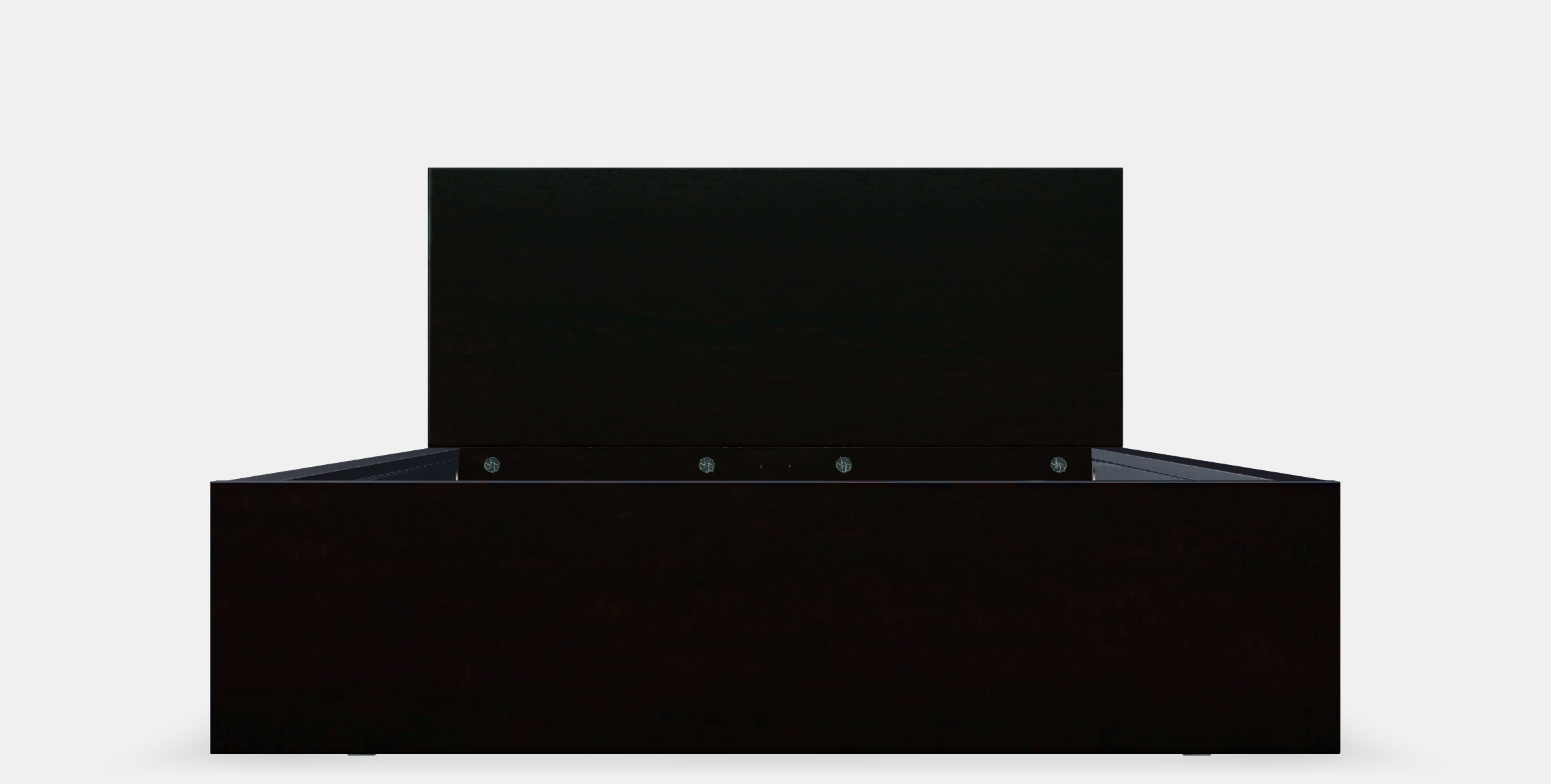 MALM Bed frame high 25 Low-poly 3D model_10