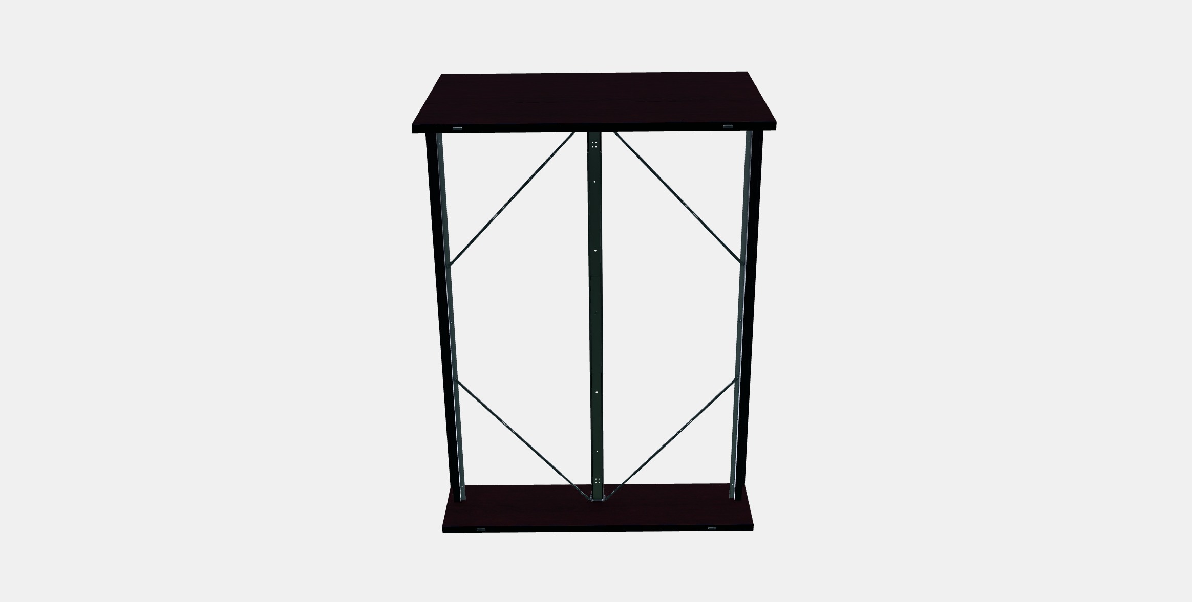 MALM Bed frame high 25 Low-poly 3D model_5