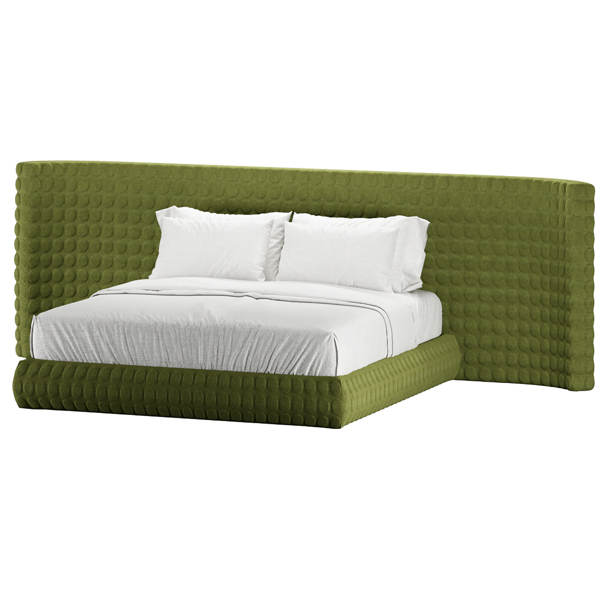 king size bed concept  3D model_2