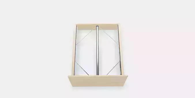 MALM Bed frame high 26 Low-poly 3D model