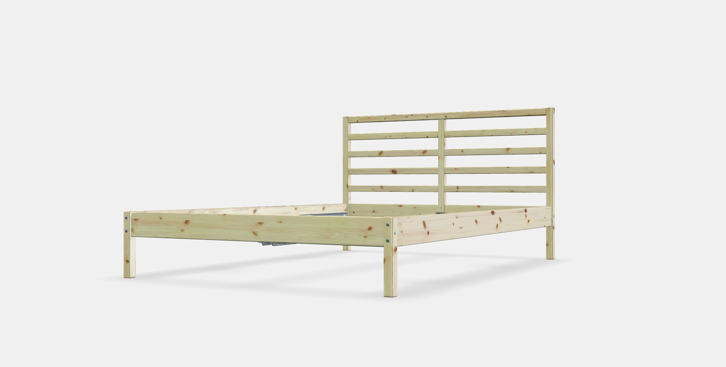 TARVA Bed frame 2 Low-poly 3D model_13