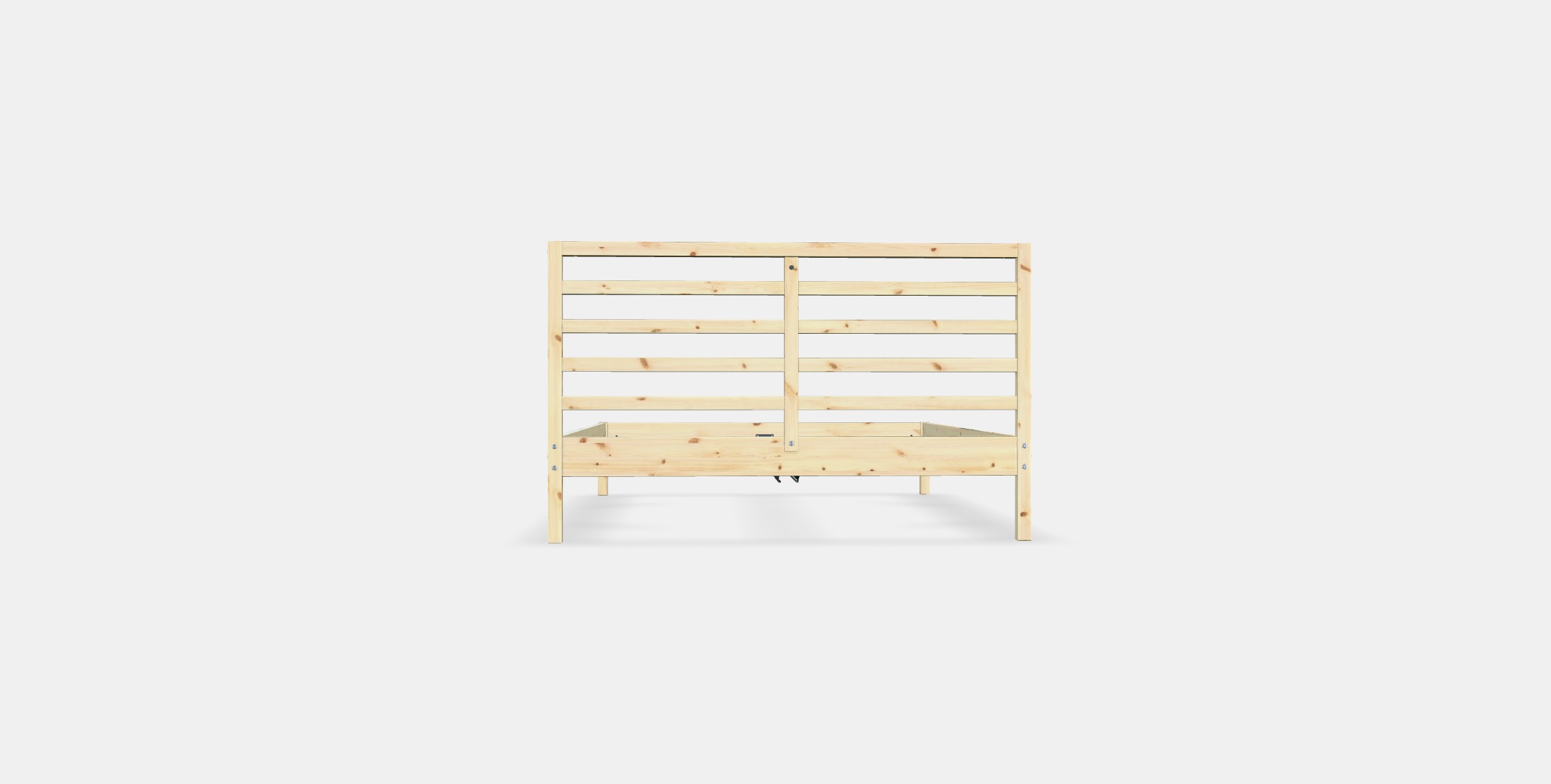 TARVA Bed frame 2 Low-poly 3D model_14