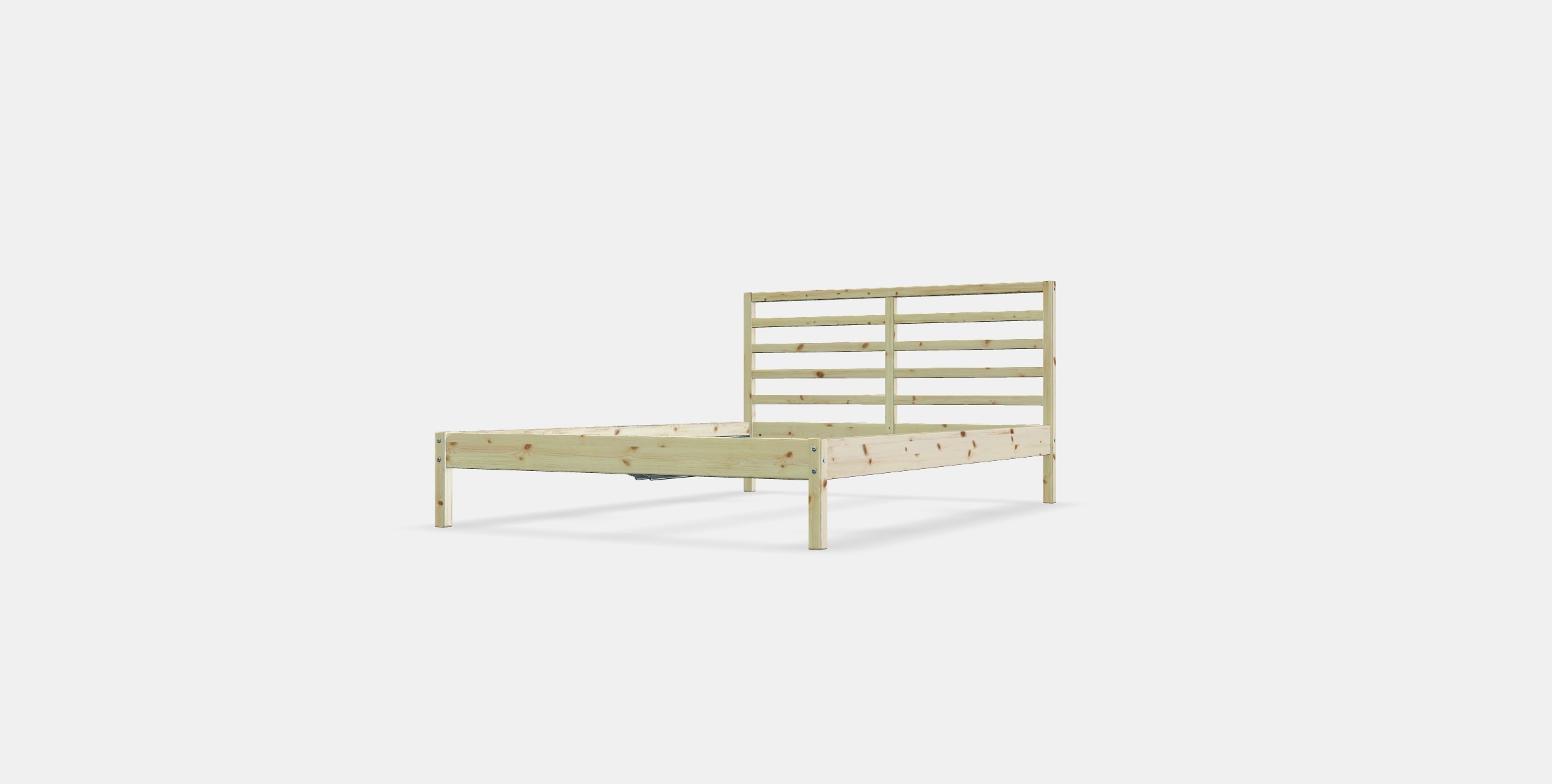 TARVA Bed frame 2 Low-poly 3D model_12