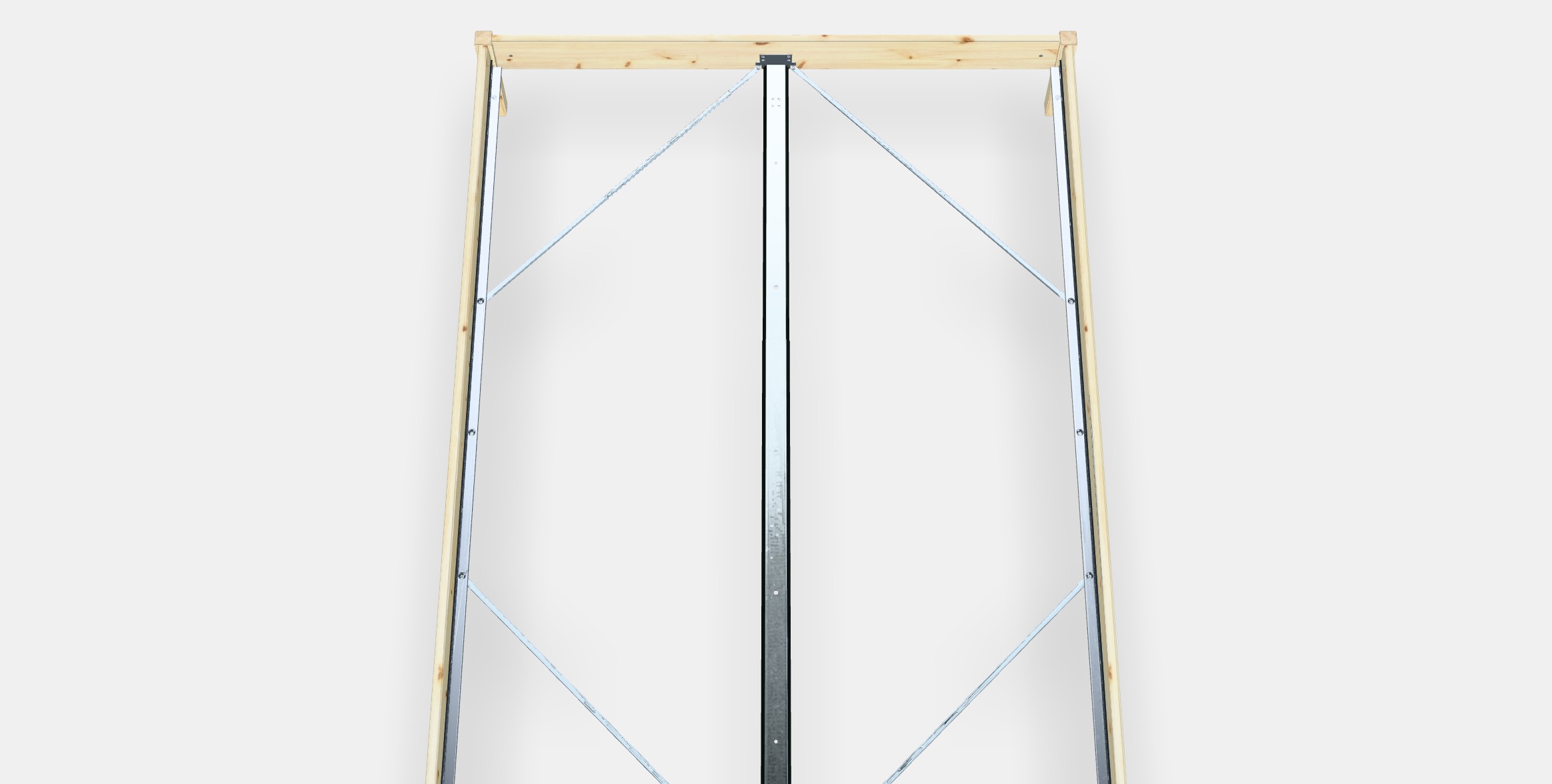 TARVA Bed frame 2 Low-poly 3D model_4