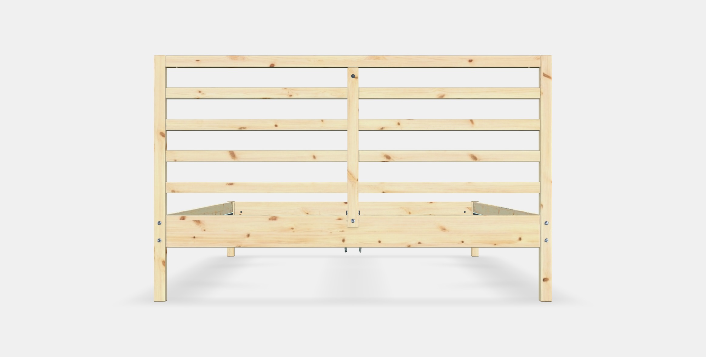 TARVA Bed frame 2 Low-poly 3D model_15