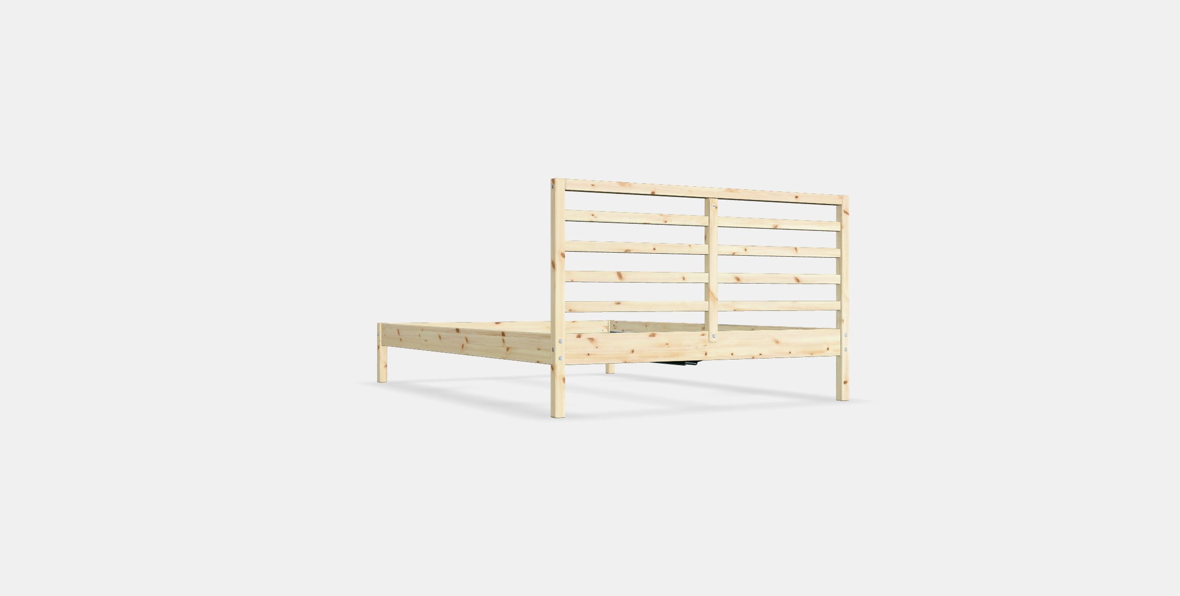 TARVA Bed frame 2 Low-poly 3D model_16