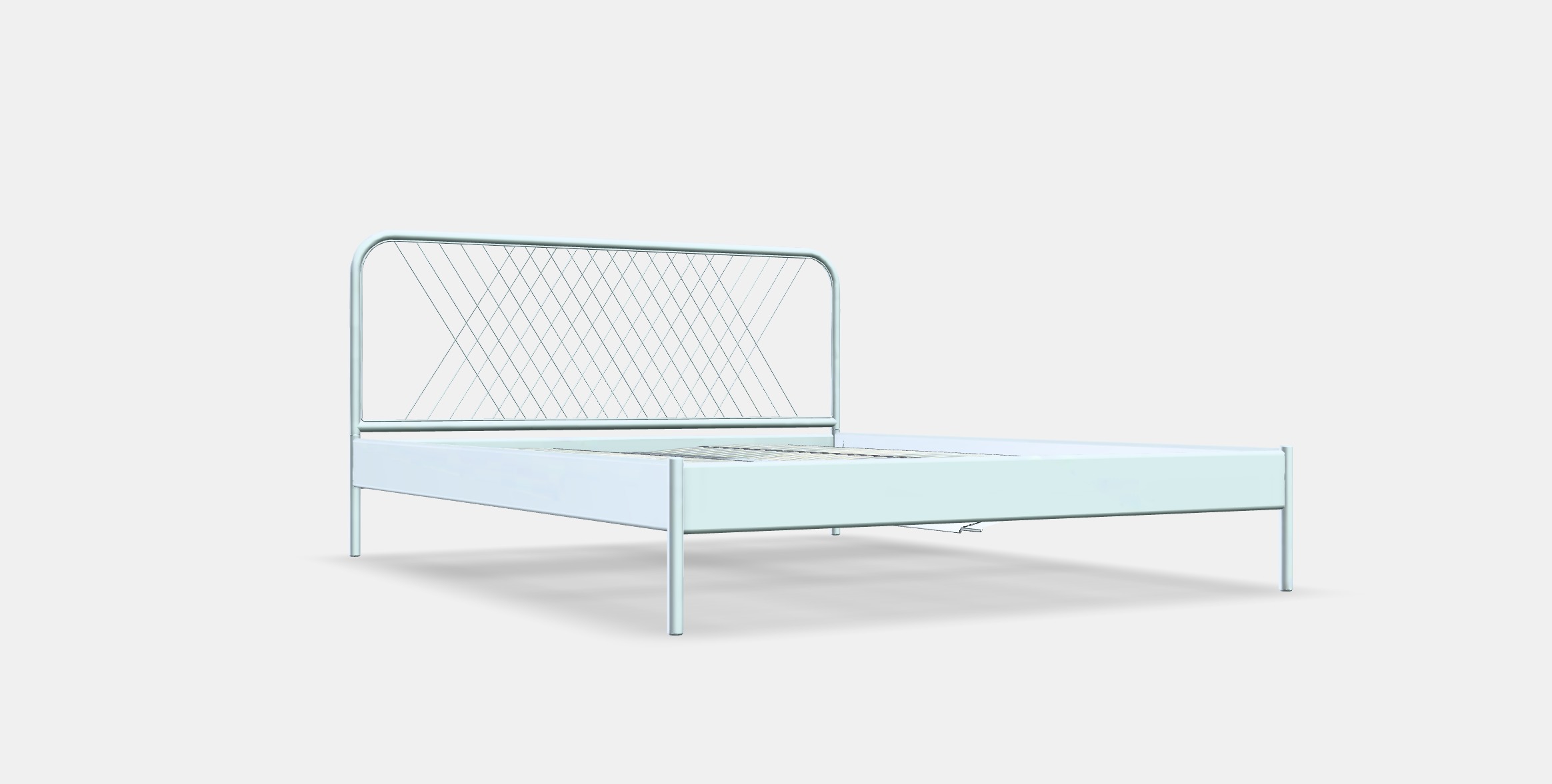 NESTTUN Bed frame Low-poly 3D model_8