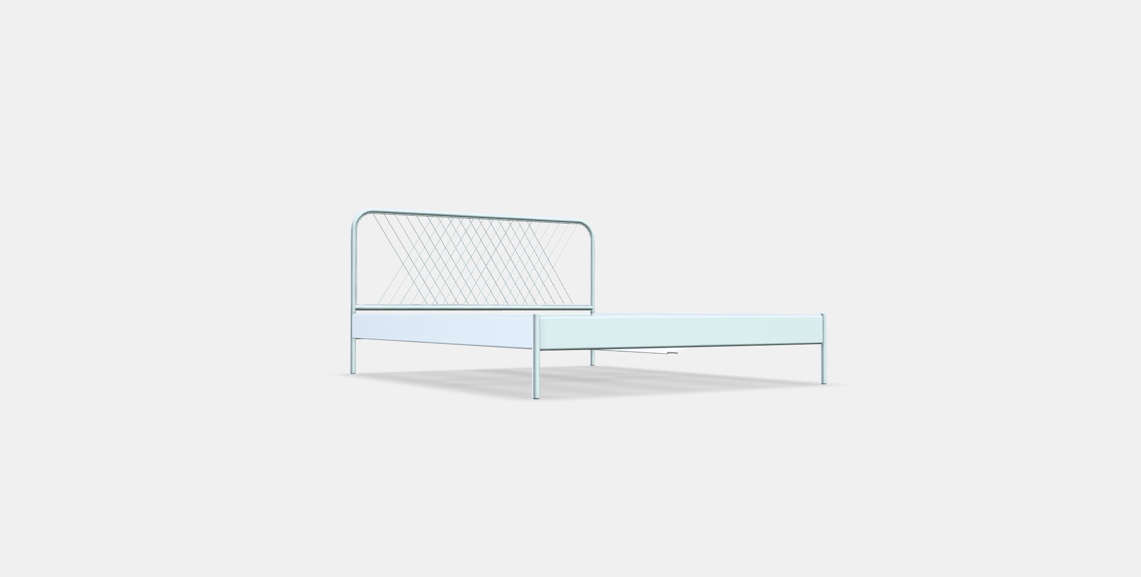 NESTTUN Bed frame 1 Low-poly 3D model_3