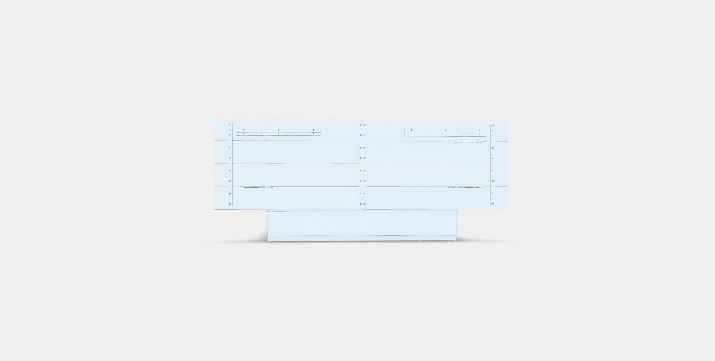 NORDLI Bed frame w storage and headboard 3 Low-poly 3D model_14