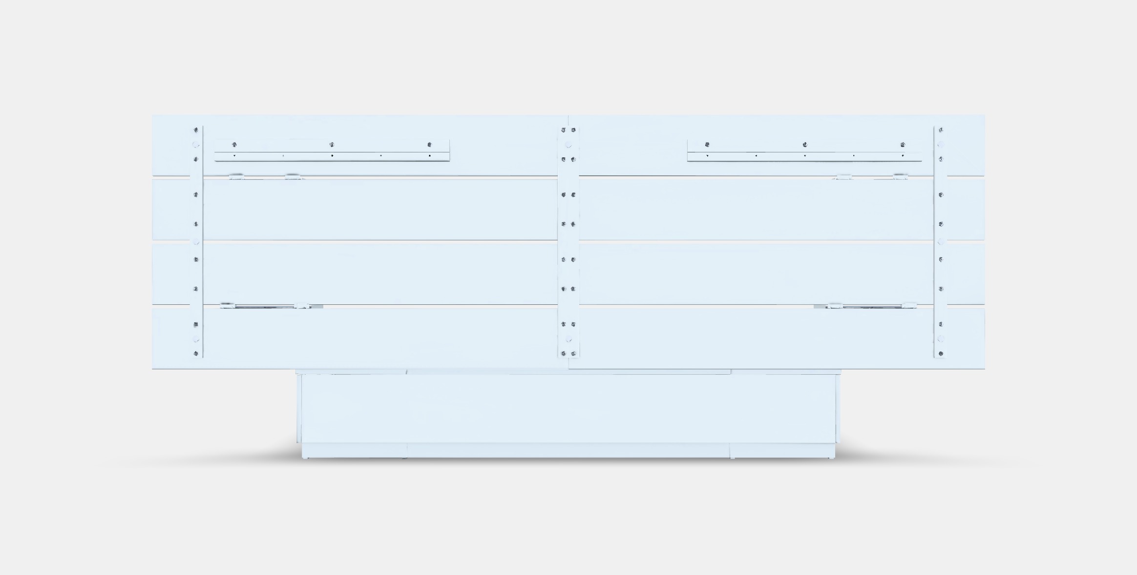 NORDLI Bed frame w storage and headboard 3 Low-poly 3D model_15