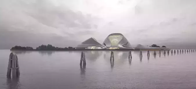 Seaside observation deck