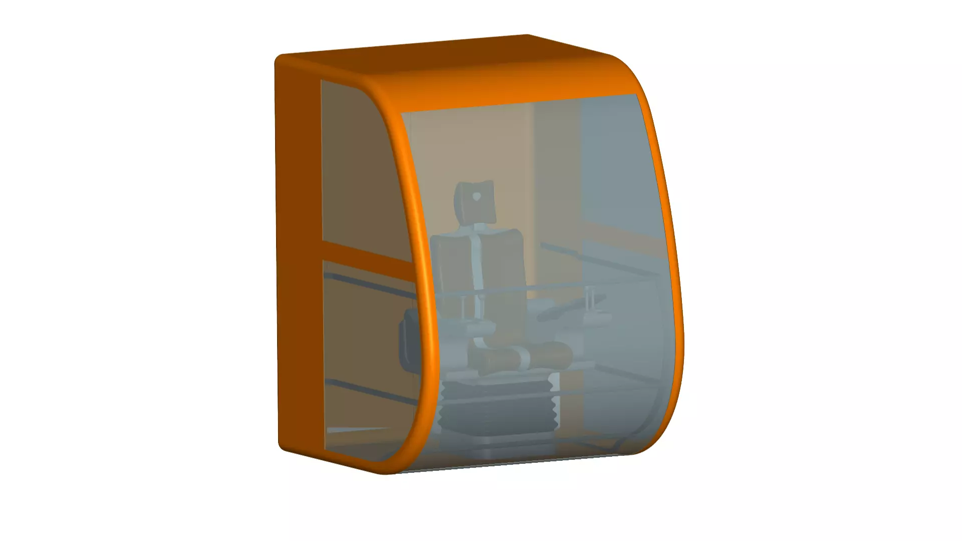 tower crane cabin 3D model_0