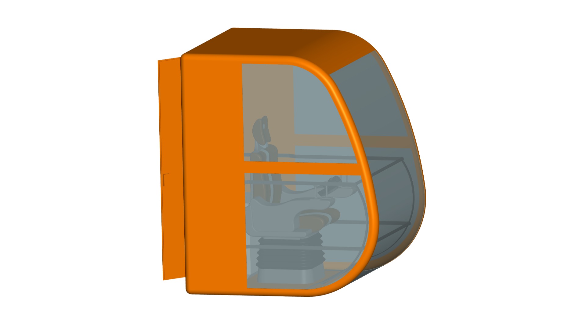 tower crane cabin 3D model_1