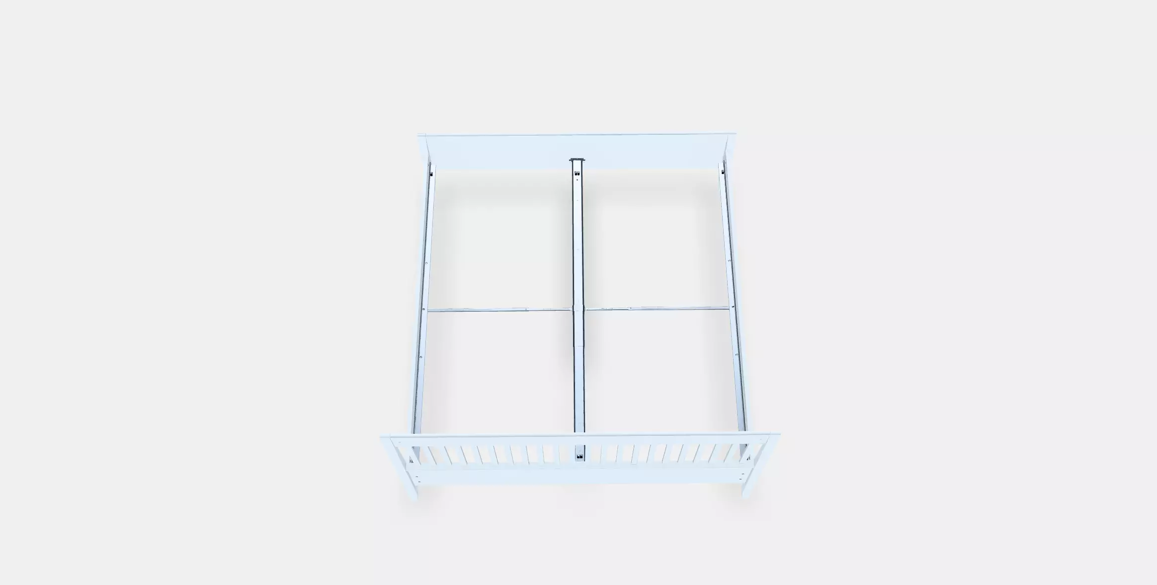 IDANAS Bed frame 8 Low-poly 3D model_0