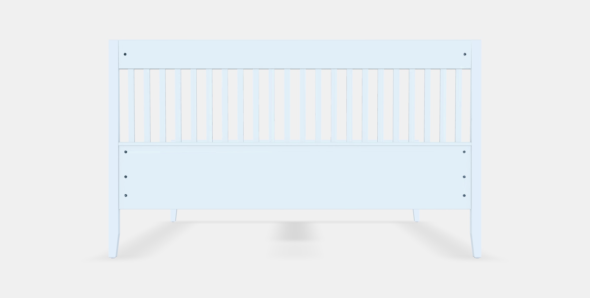 IDANAS Bed frame 8 Low-poly 3D model_15