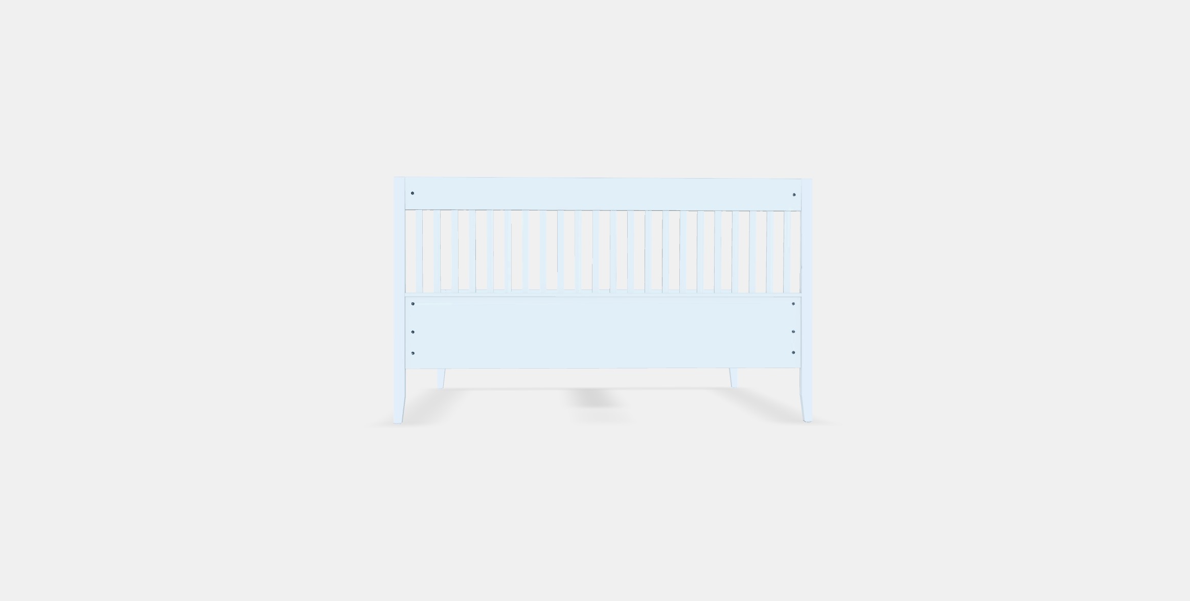 IDANAS Bed frame 8 Low-poly 3D model_14