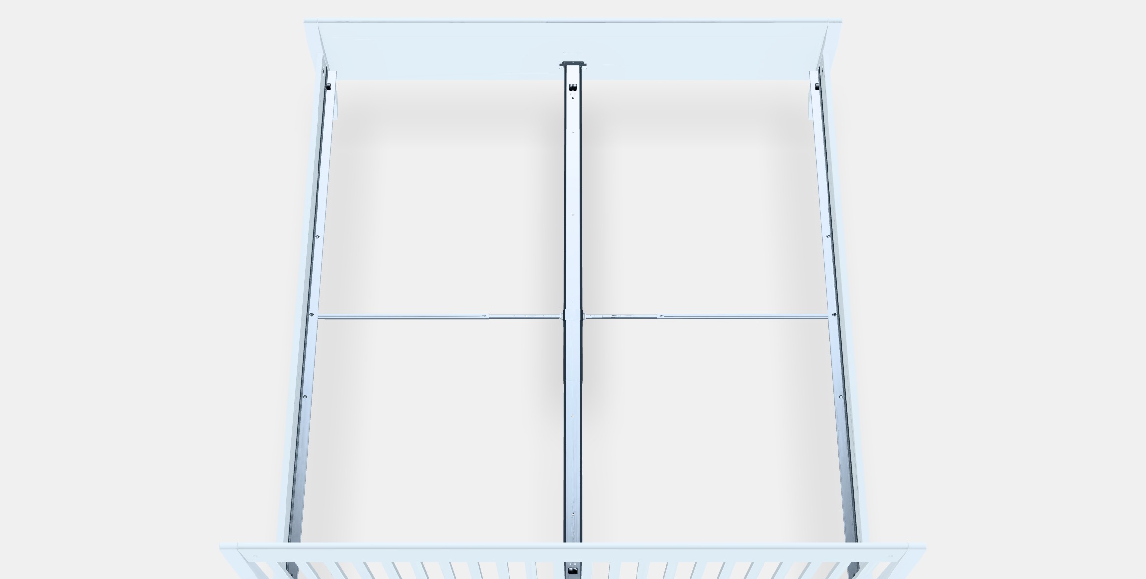 IDANAS Bed frame 8 Low-poly 3D model_4