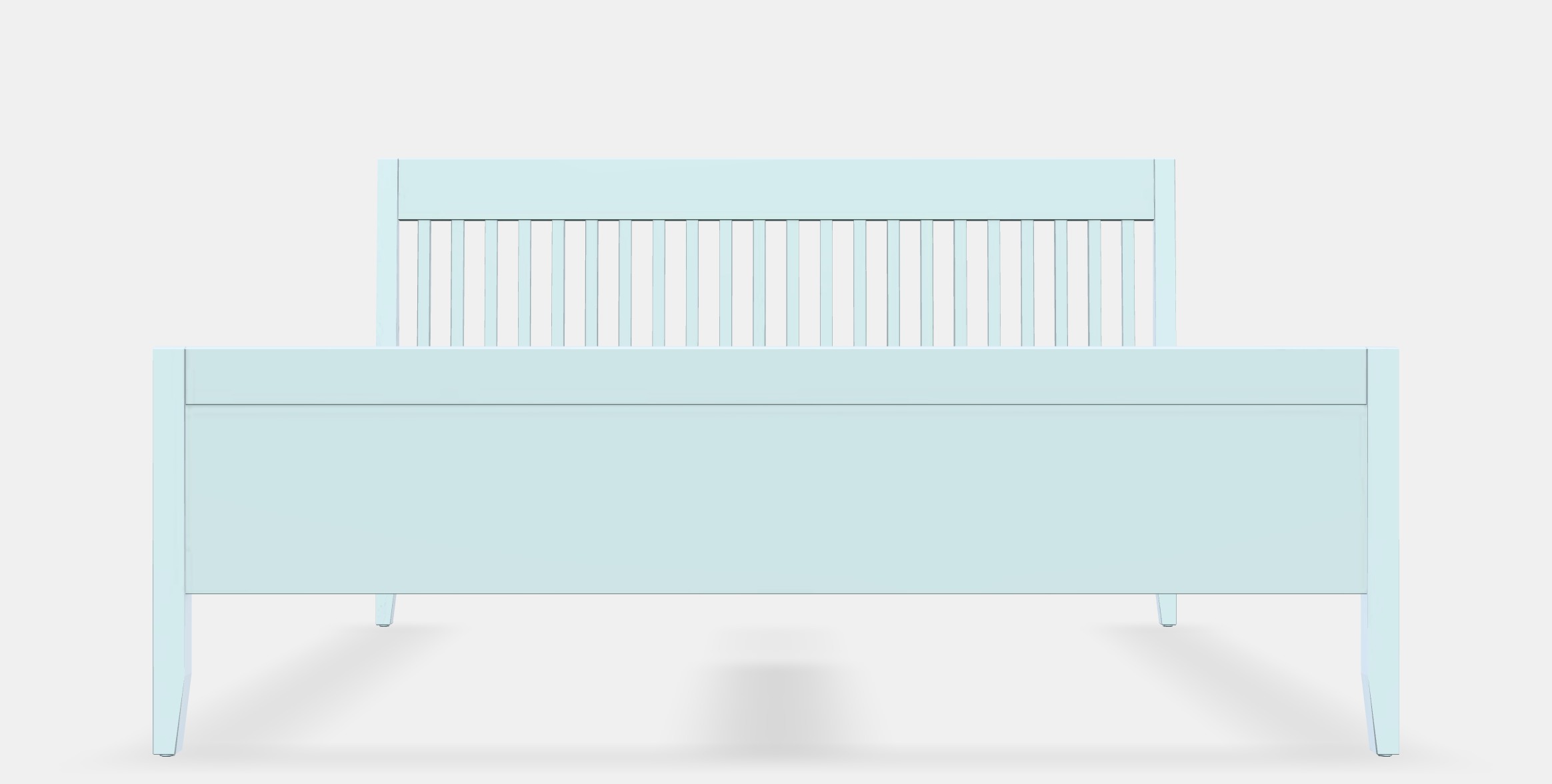 IDANAS Bed frame 8 Low-poly 3D model_11