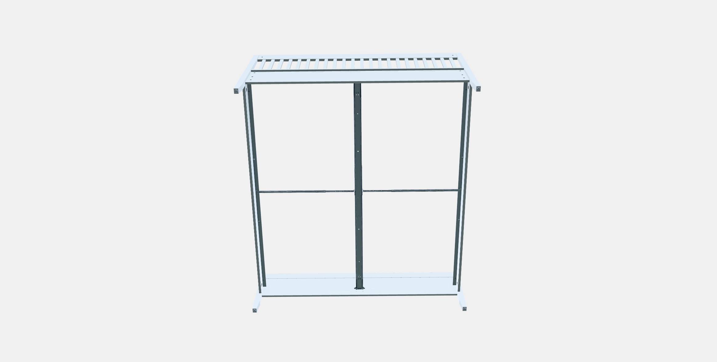 IDANAS Bed frame 8 Low-poly 3D model_8