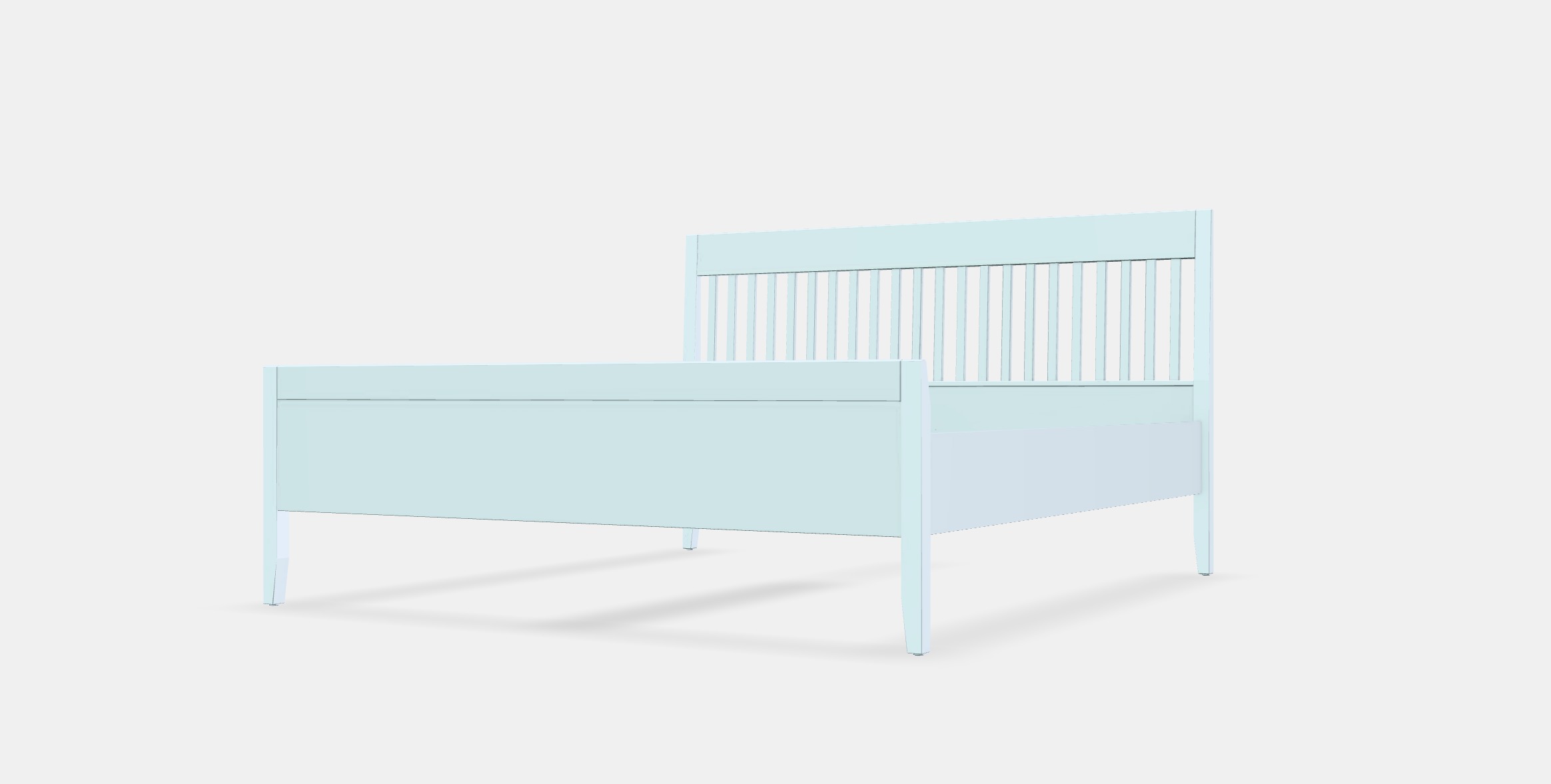 IDANAS Bed frame 8 Low-poly 3D model_13
