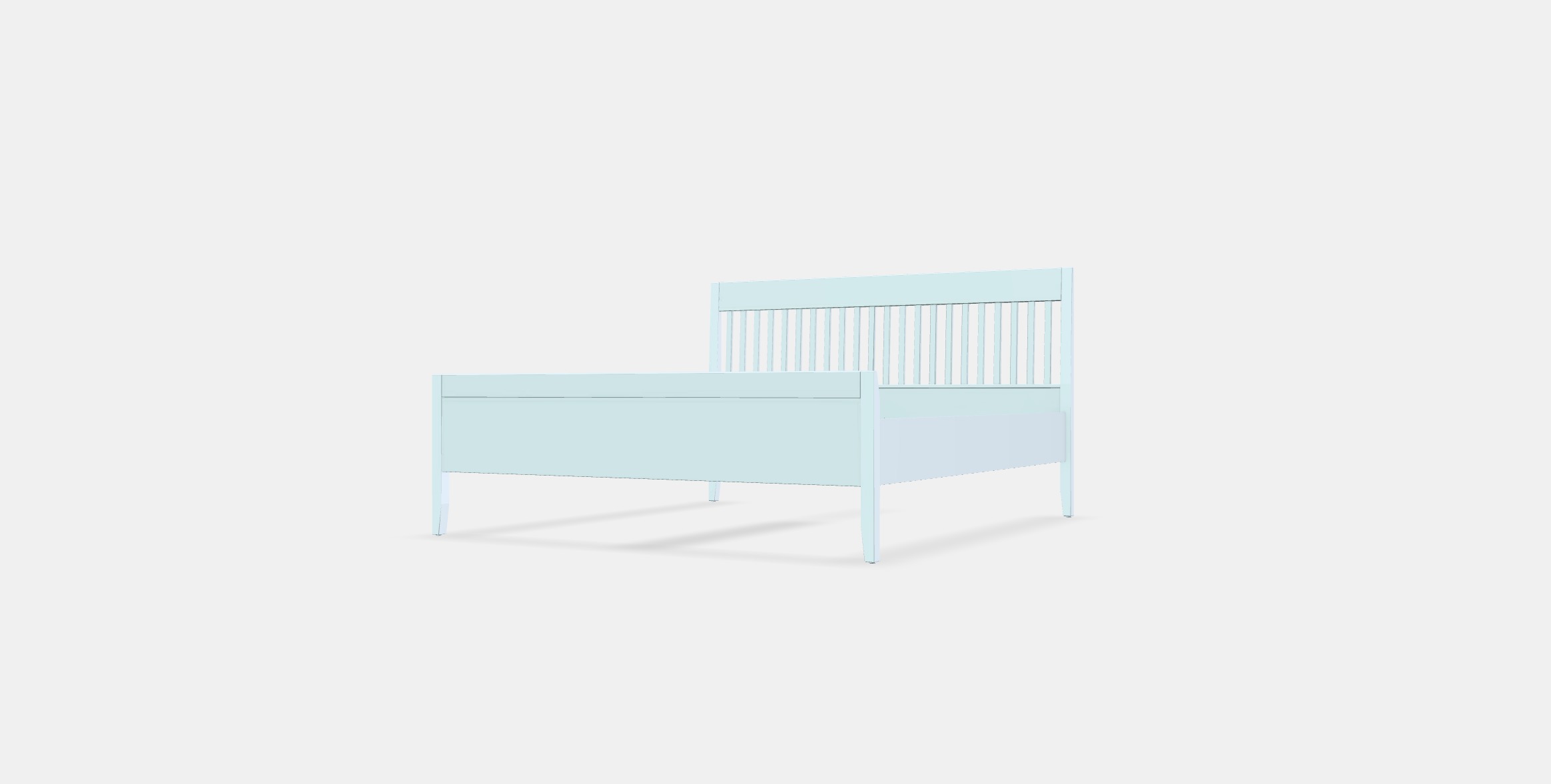 IDANAS Bed frame 8 Low-poly 3D model_12