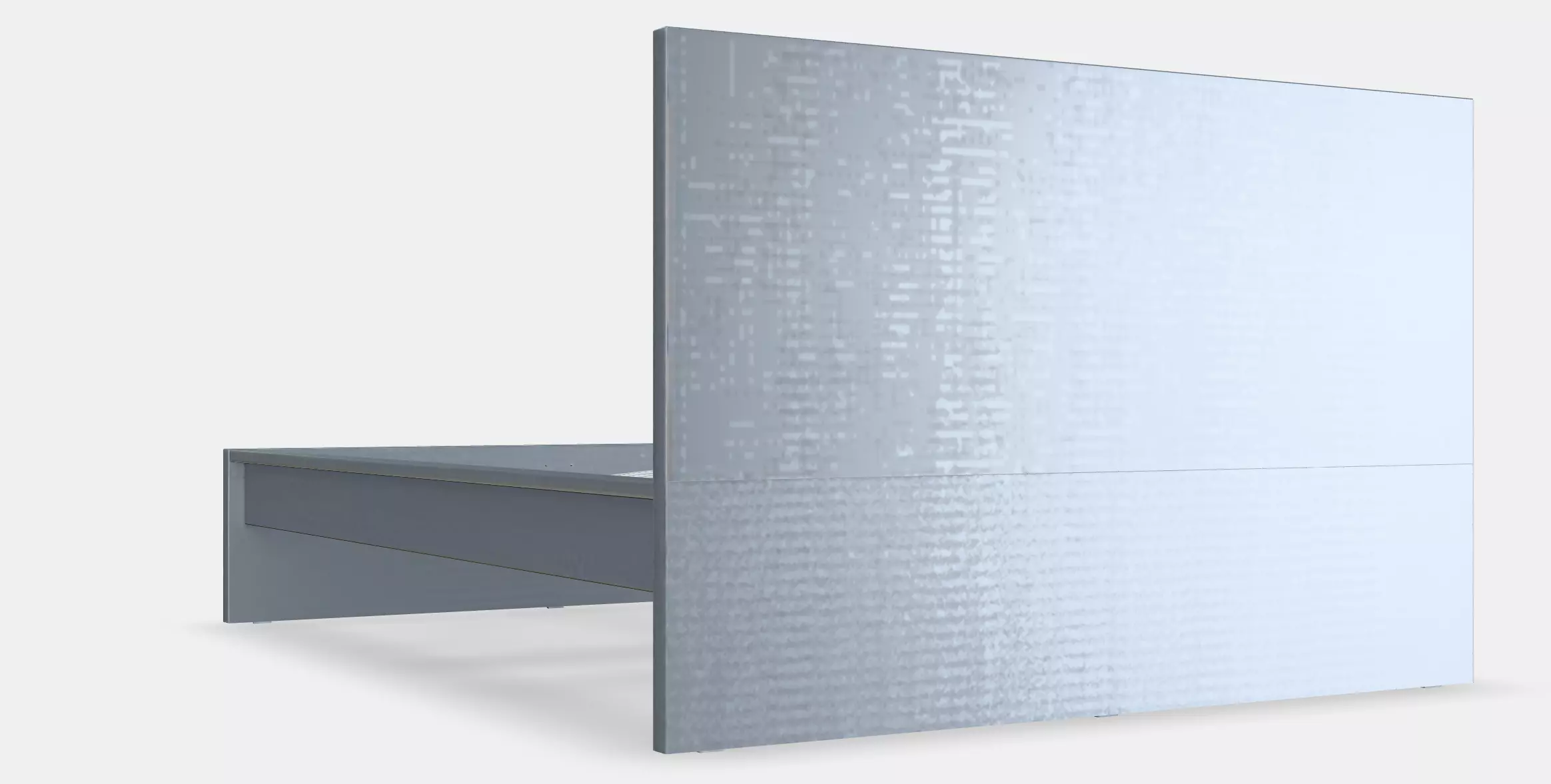 MALM Bed frame high 27 Low-poly 3D model_0