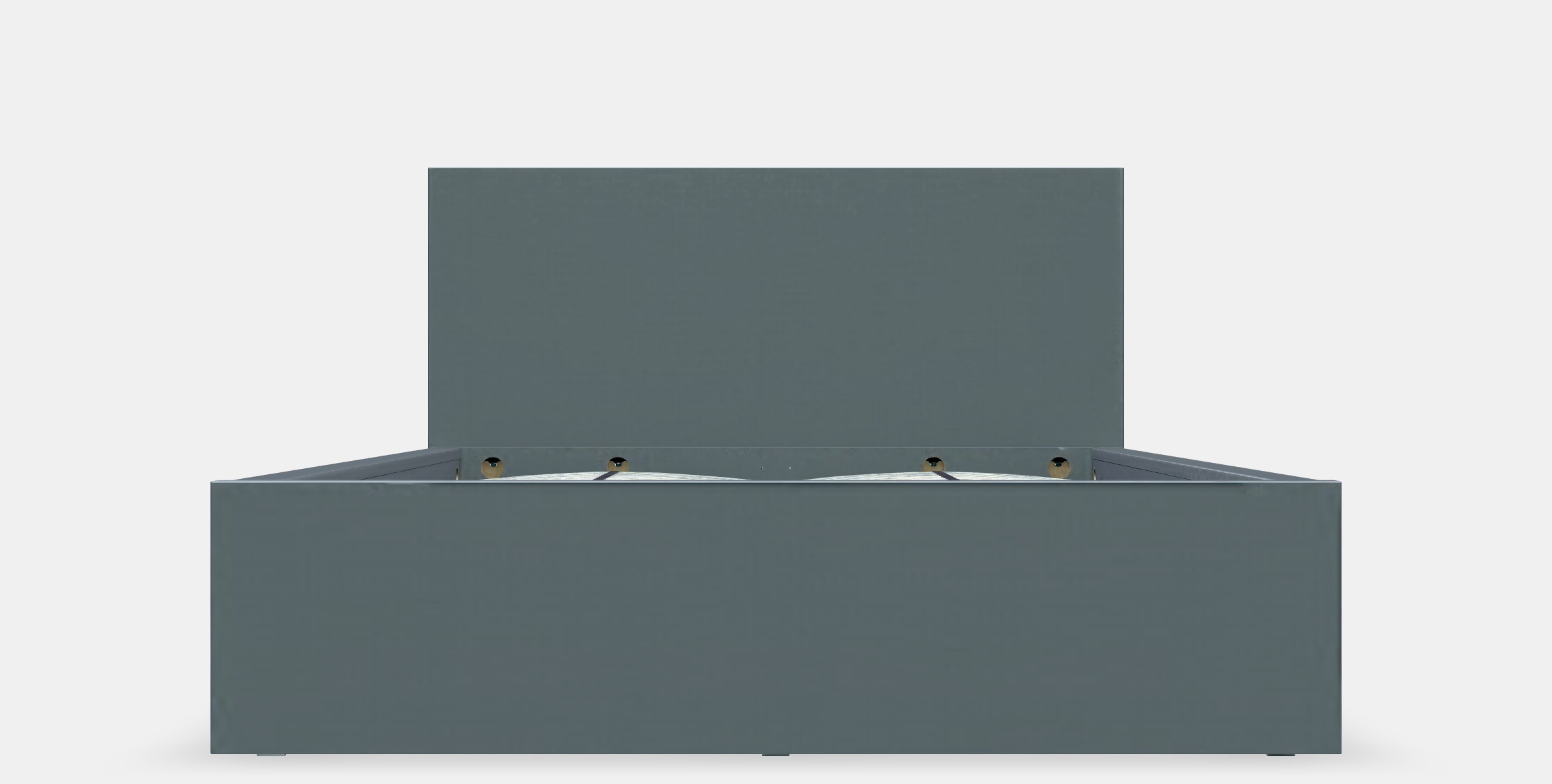 MALM Bed frame high 27 Low-poly 3D model_11