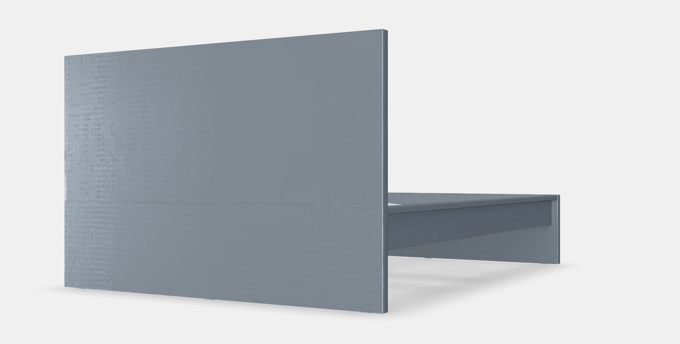 MALM Bed frame high 27 Low-poly 3D model_6